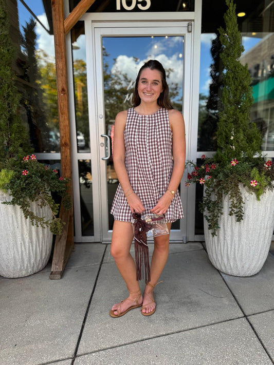 Gingham Romper