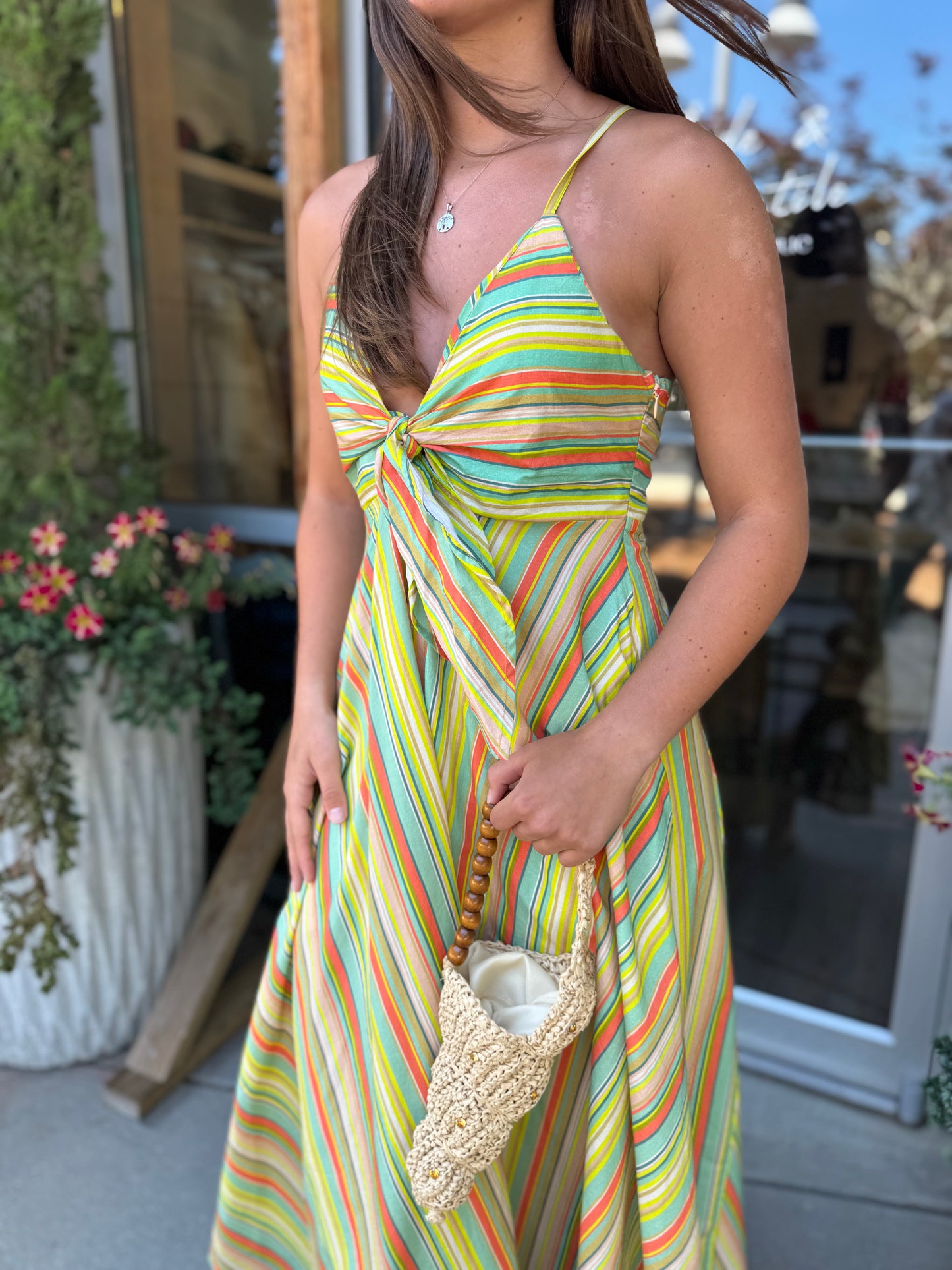 Elowen Lime Maxi Dress