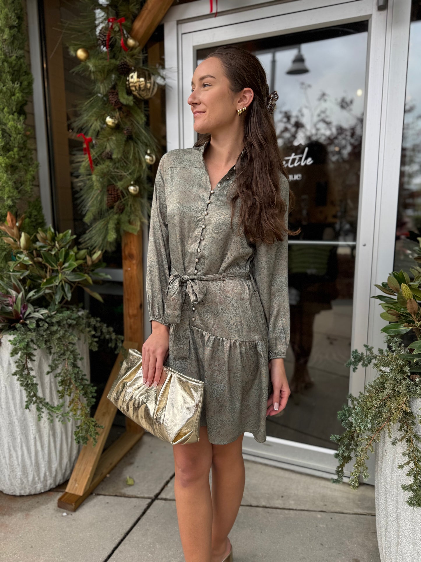 Golden Tapestry Dress