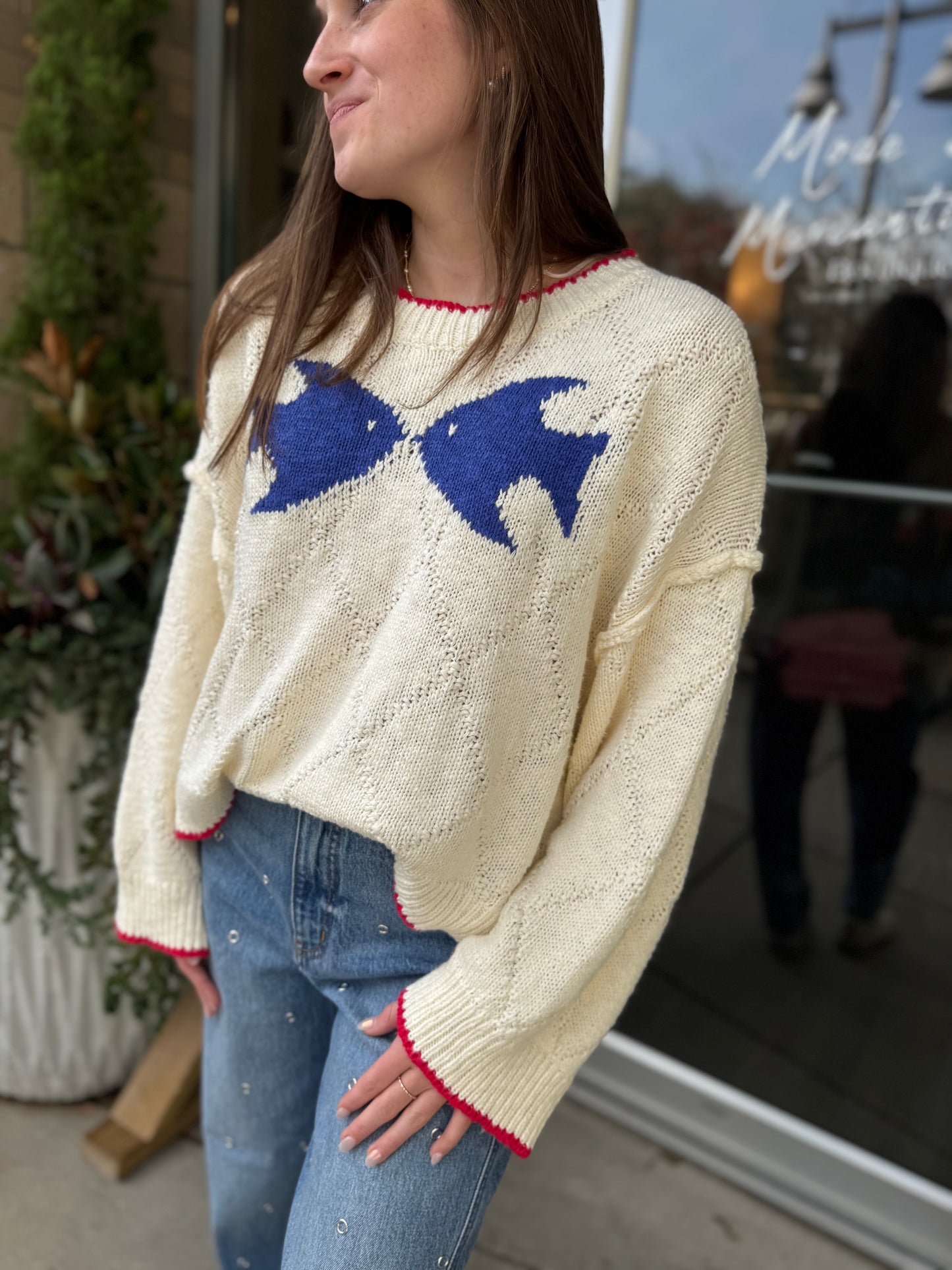 Fish & Boarder Knit