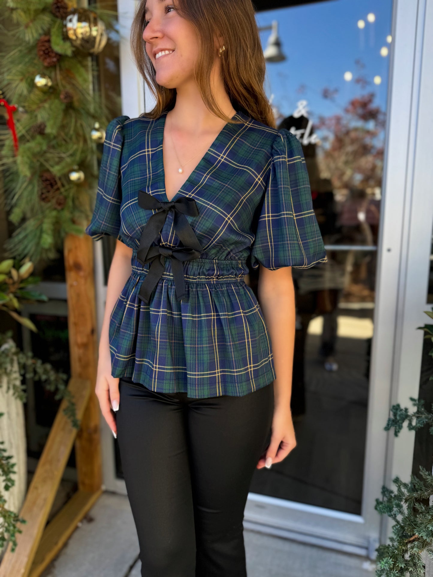 Lauren Tartan Blouse