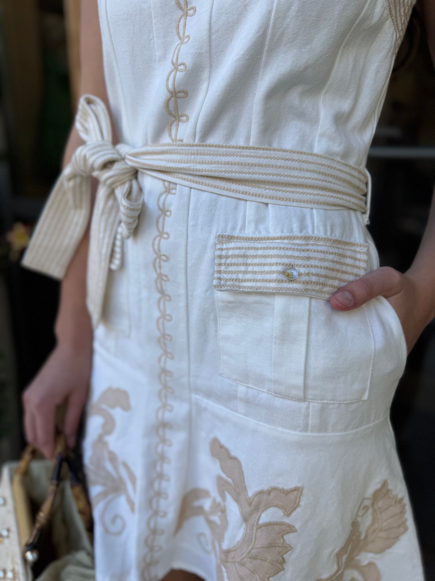 Camille Linen Mini Dress