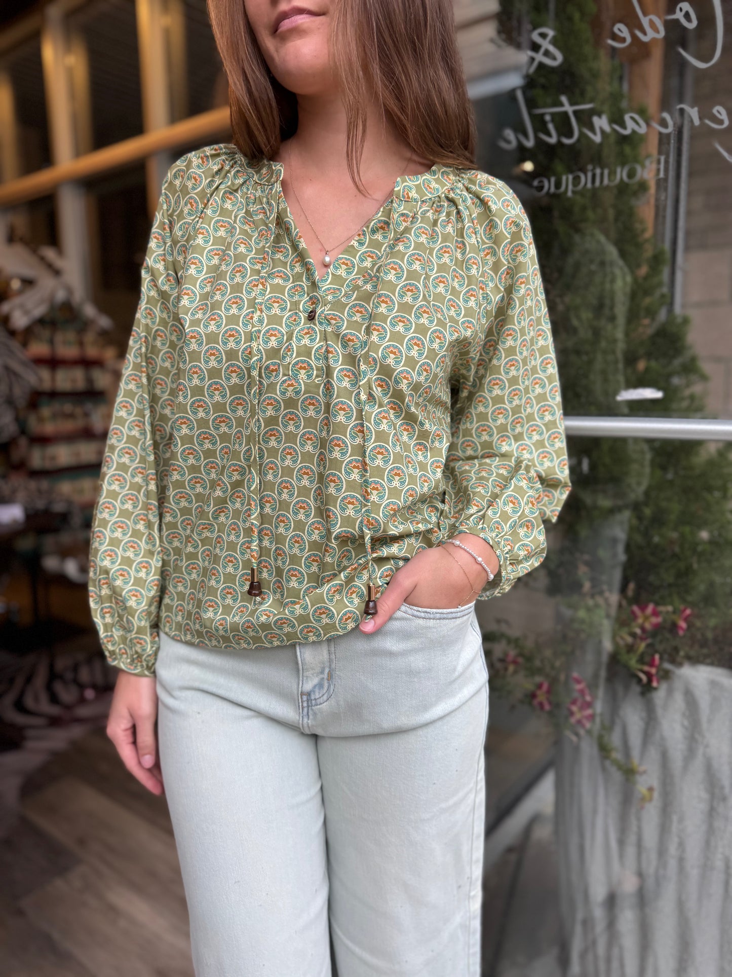Lotus Jewel Blouse