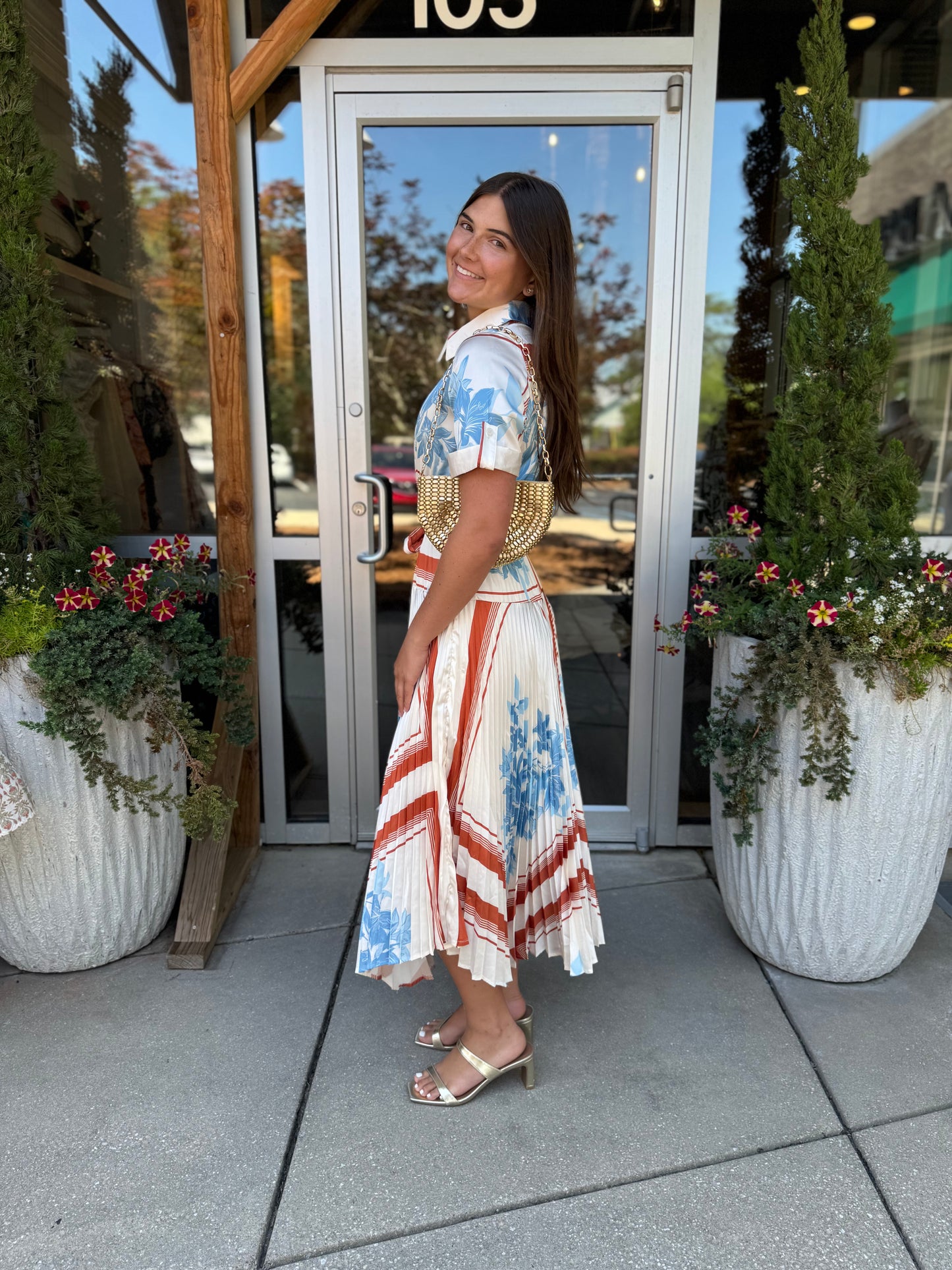 Sunrose Pleat Maxi Dress