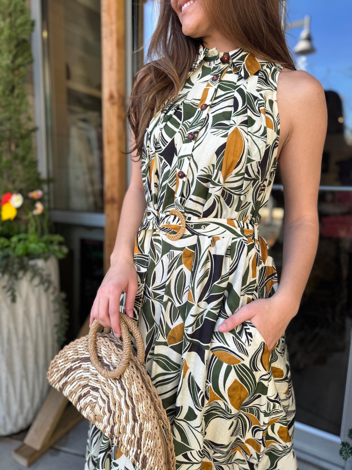 Jungle Belt Maxi Dress