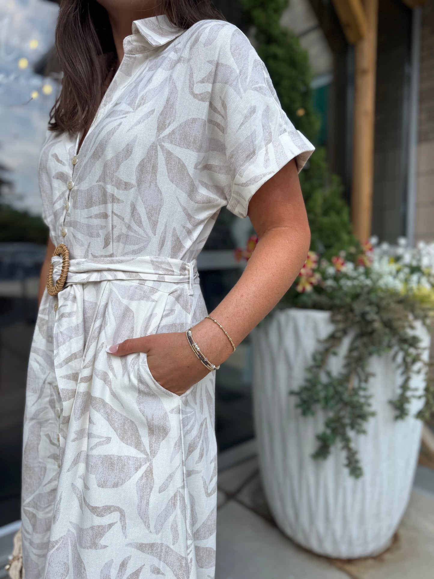 Seashore Belted Dress