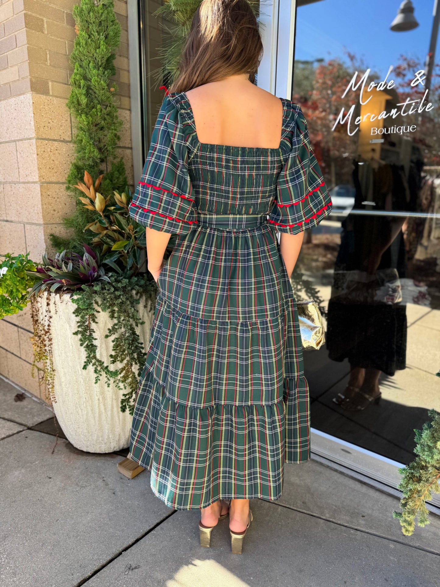 Tartan Midi Dress
