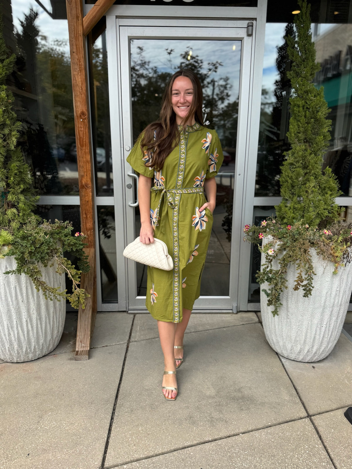 Floral Midi With Tie