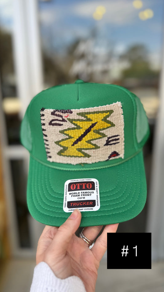 Kelly Green Orijinal Kilim Patch Trucker Hat