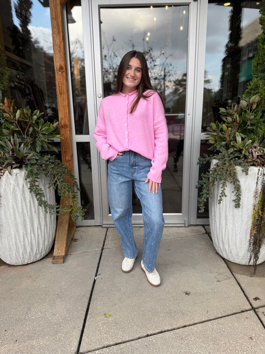 Sugared Pink Harper Cardigan