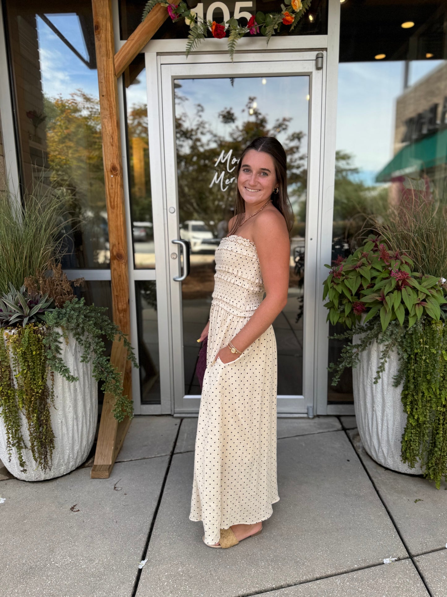Polka Dot Maxi Dress
