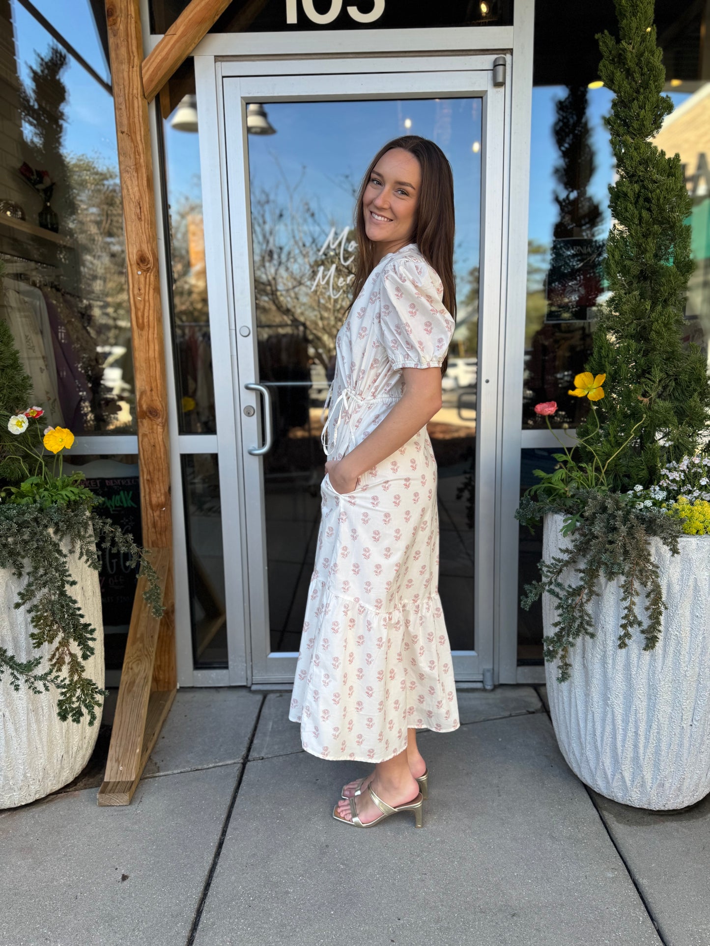 Darling Print Maxi With Ties