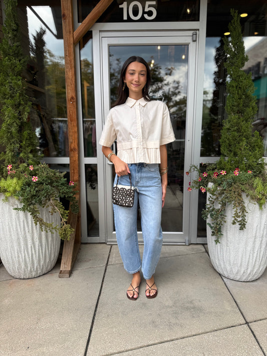 Pleat Hem Shirt