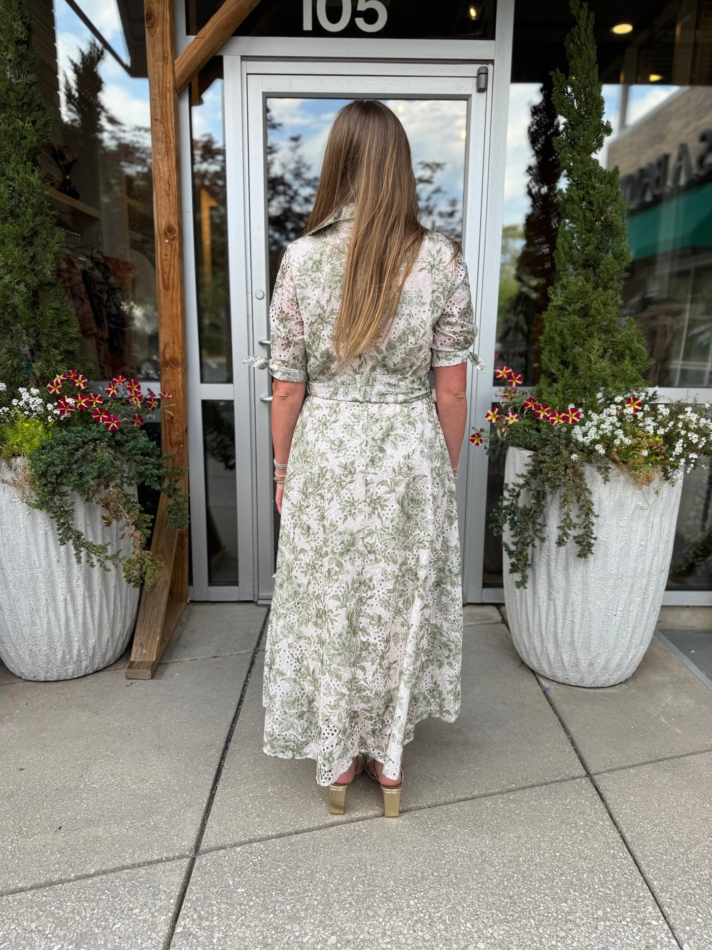 Blushed Sage Belt Dress