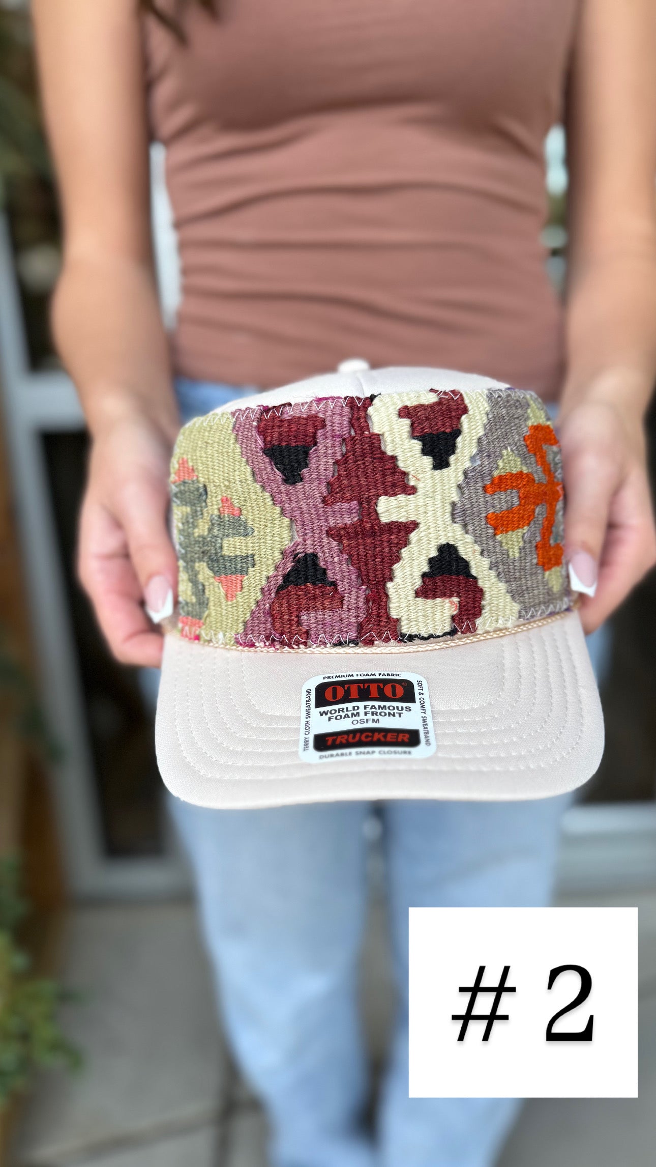 Sand Orijinal Kilim Patch Trucker Hat