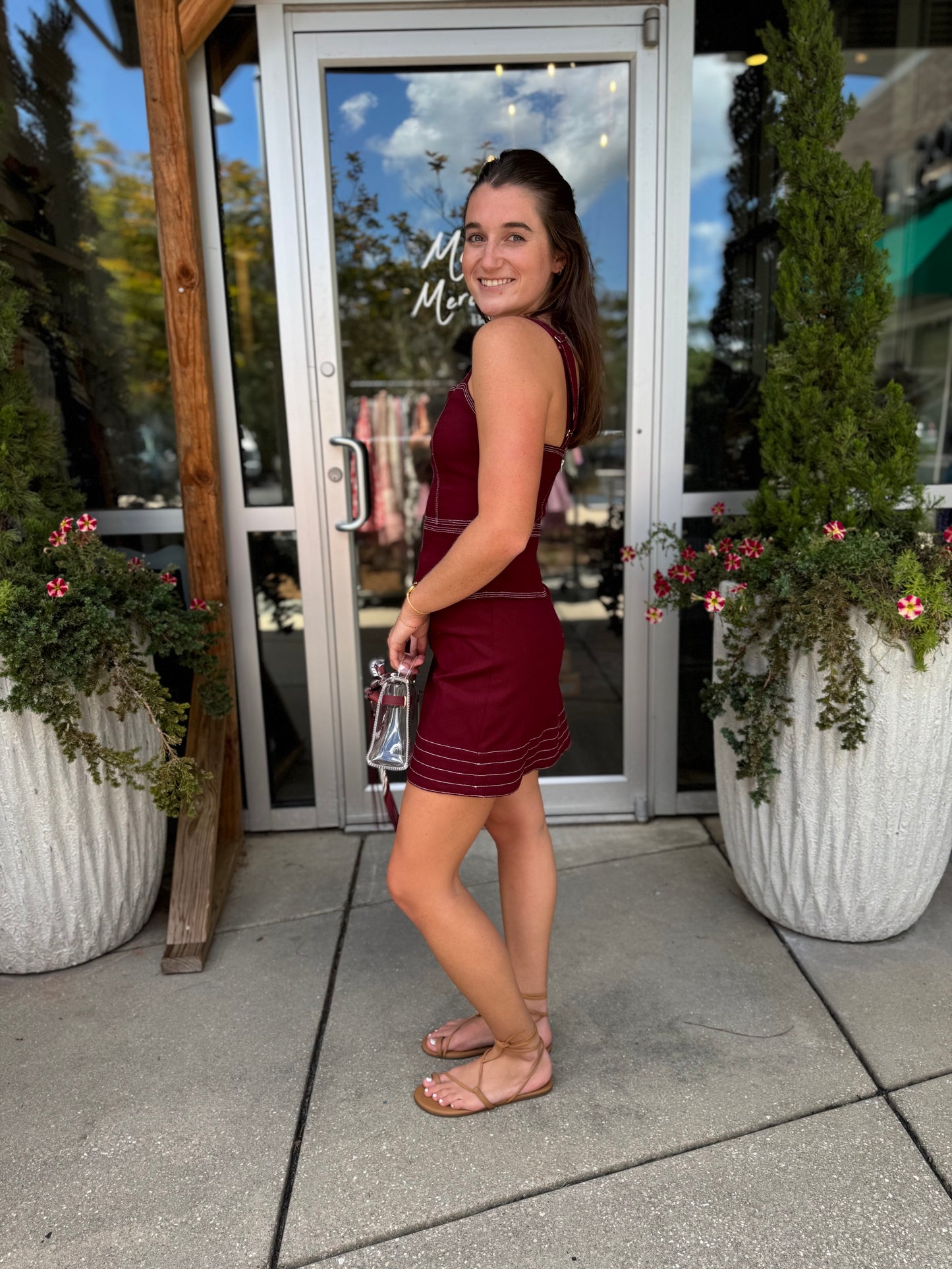 Peplum Mini Dress