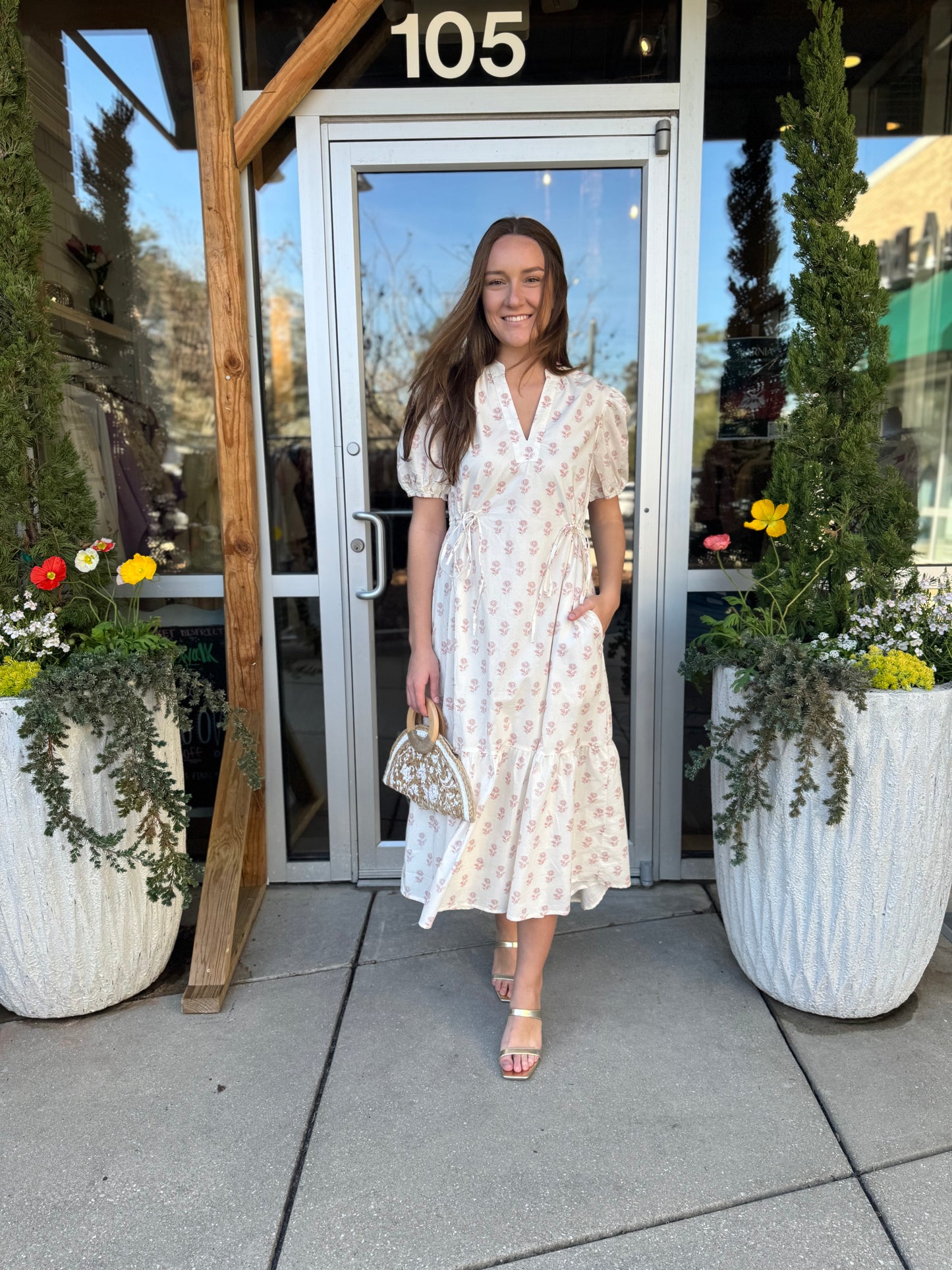 Darling Print Maxi With Ties