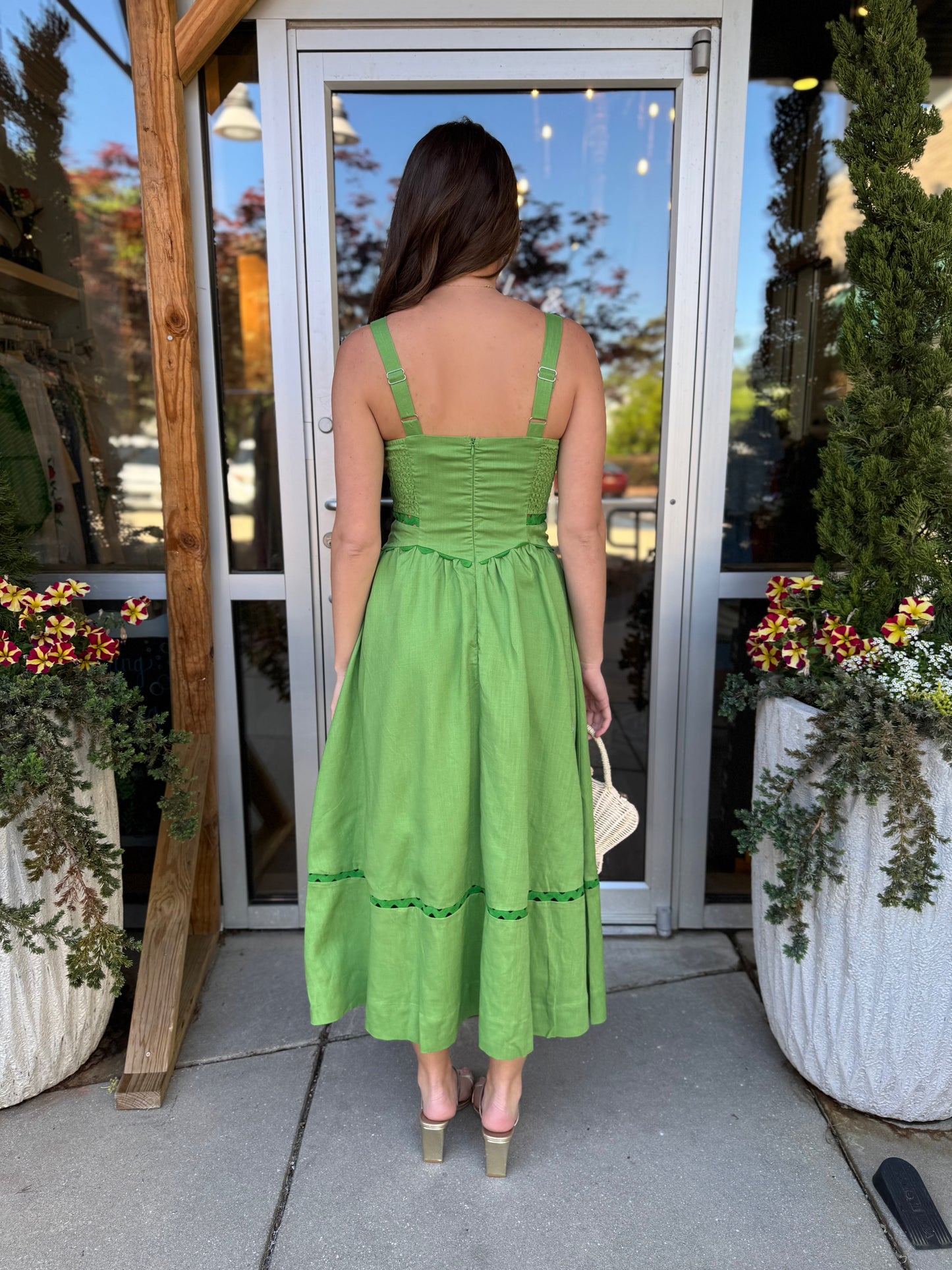 Green Bodice Maxi Dress