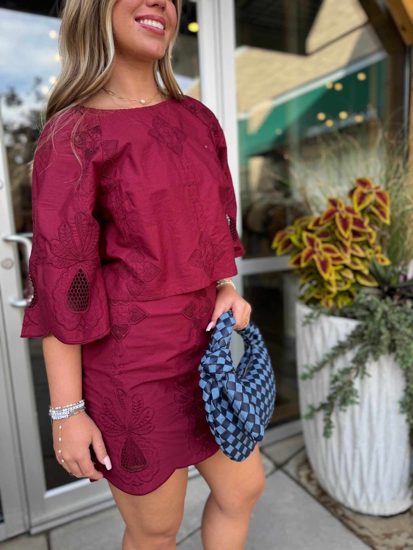 Embroidery Detail Skirt