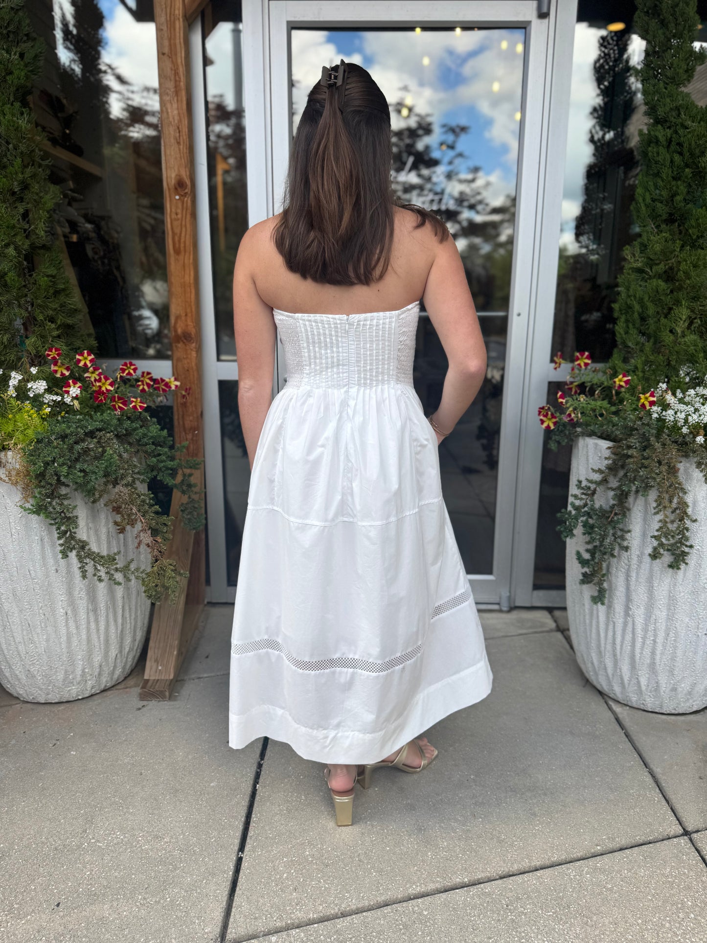 Strapless A Line Dress
