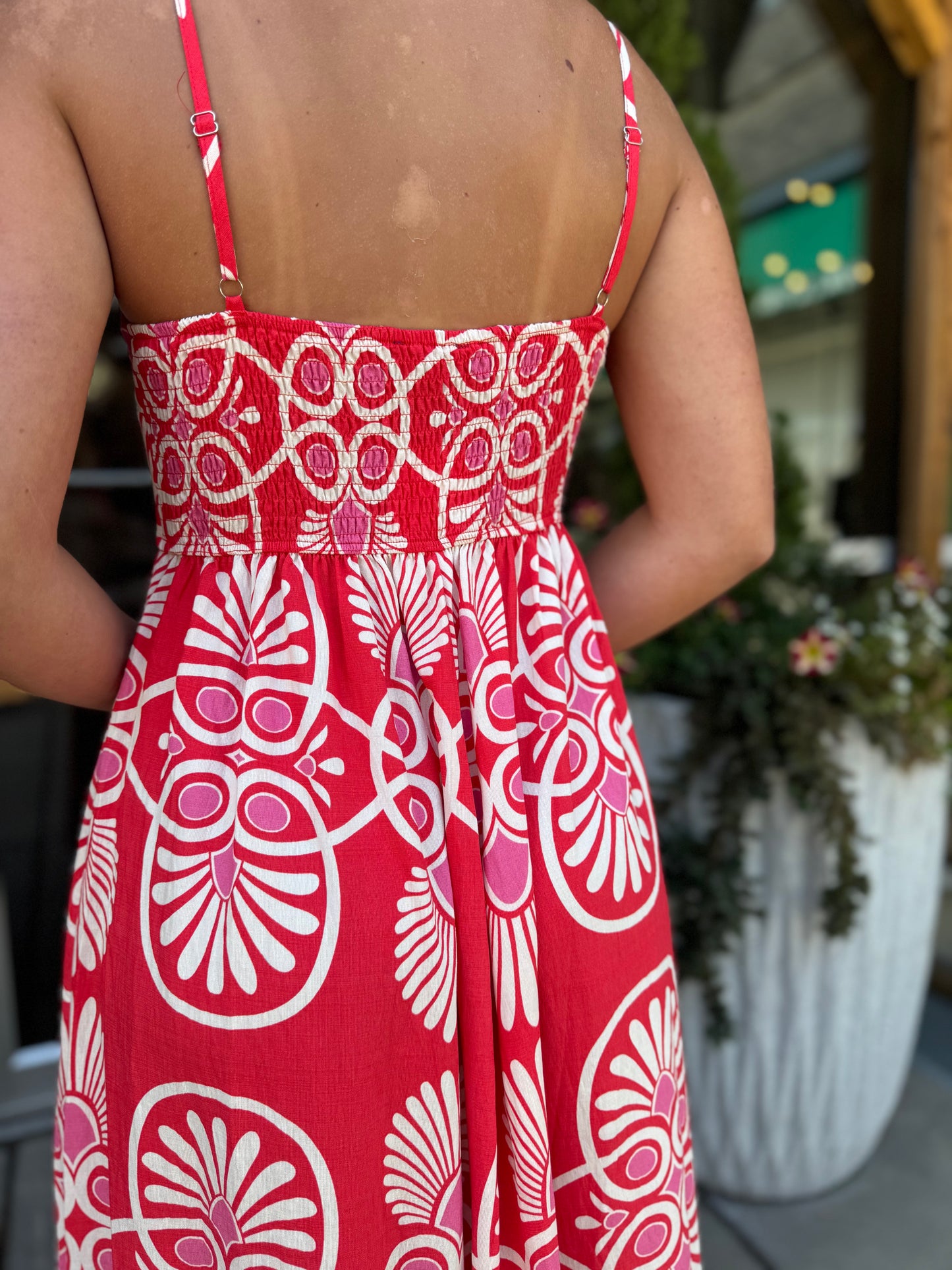 Rojo Medallion Maxi Dress
