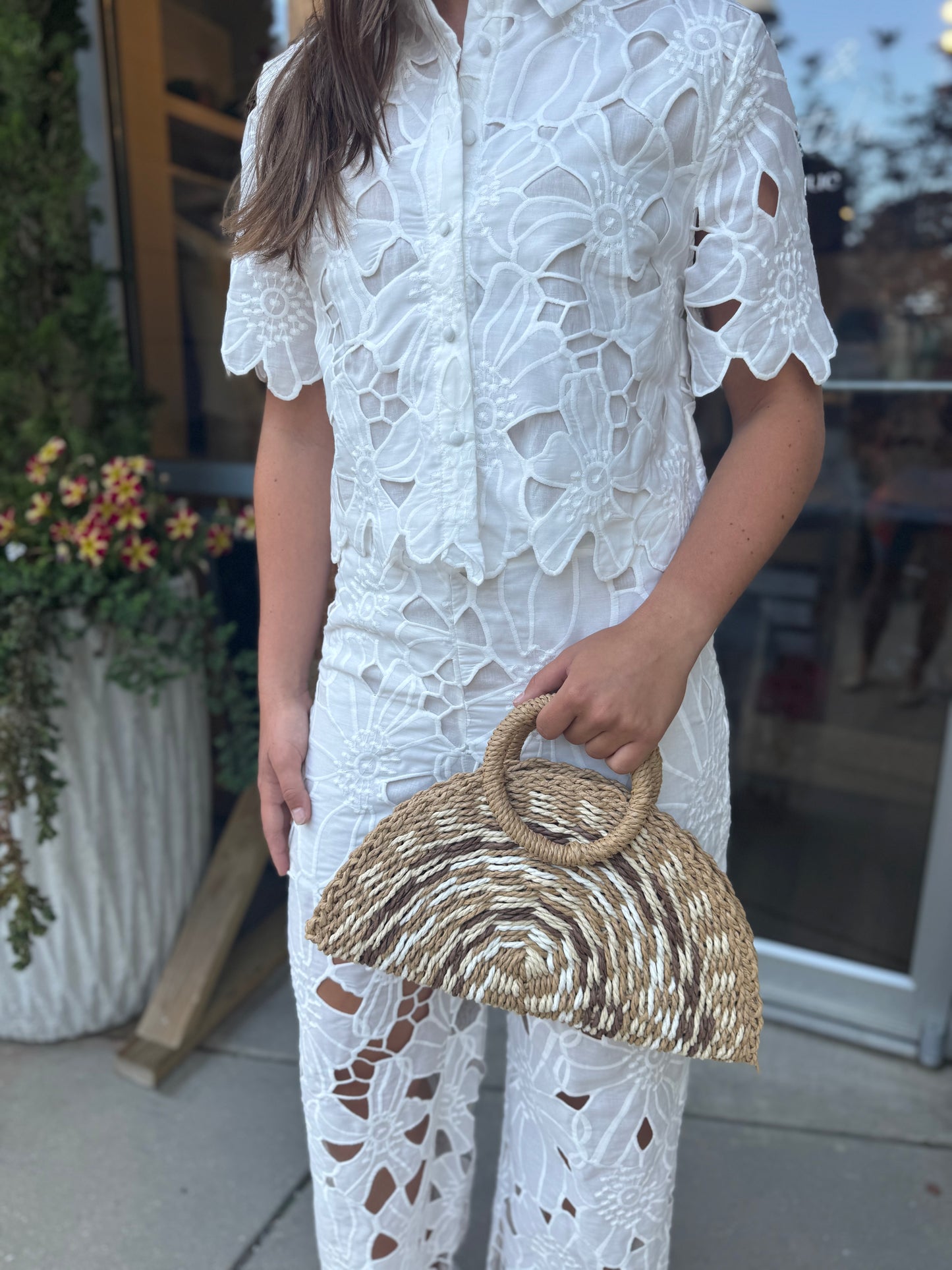 Effie Eyelet Button Down