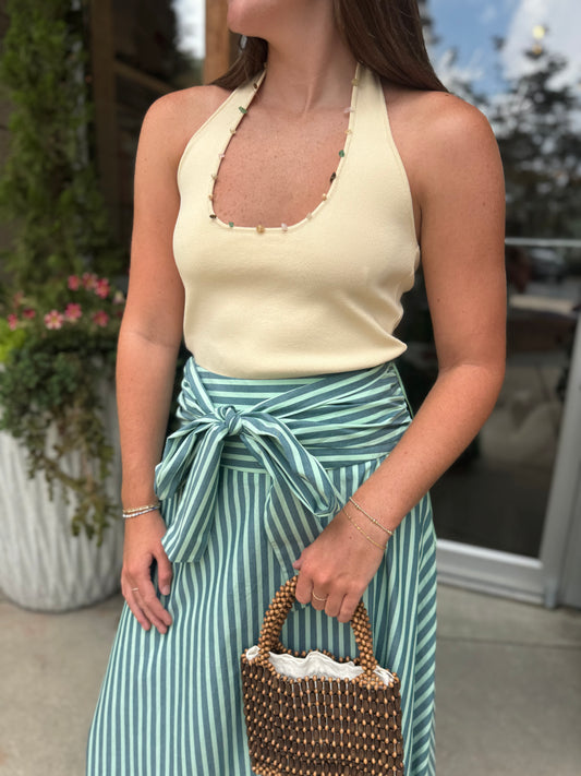 Holly Bead Detail Top
