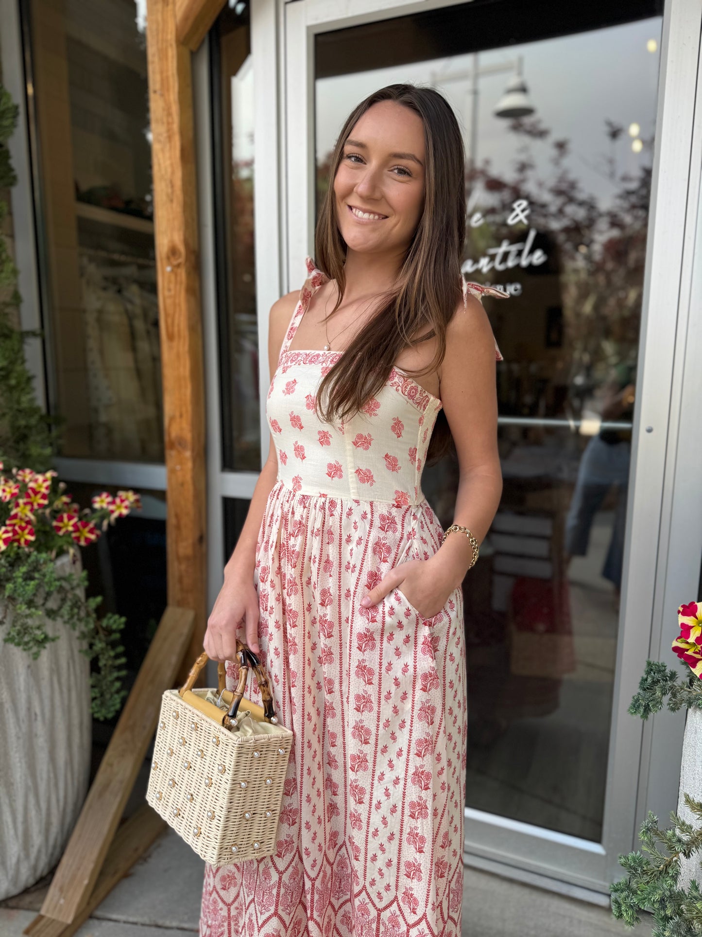 Pink Santa Barbara Maxi Dress