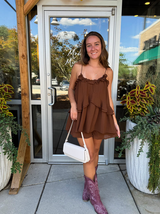Shoulder Tie Romper