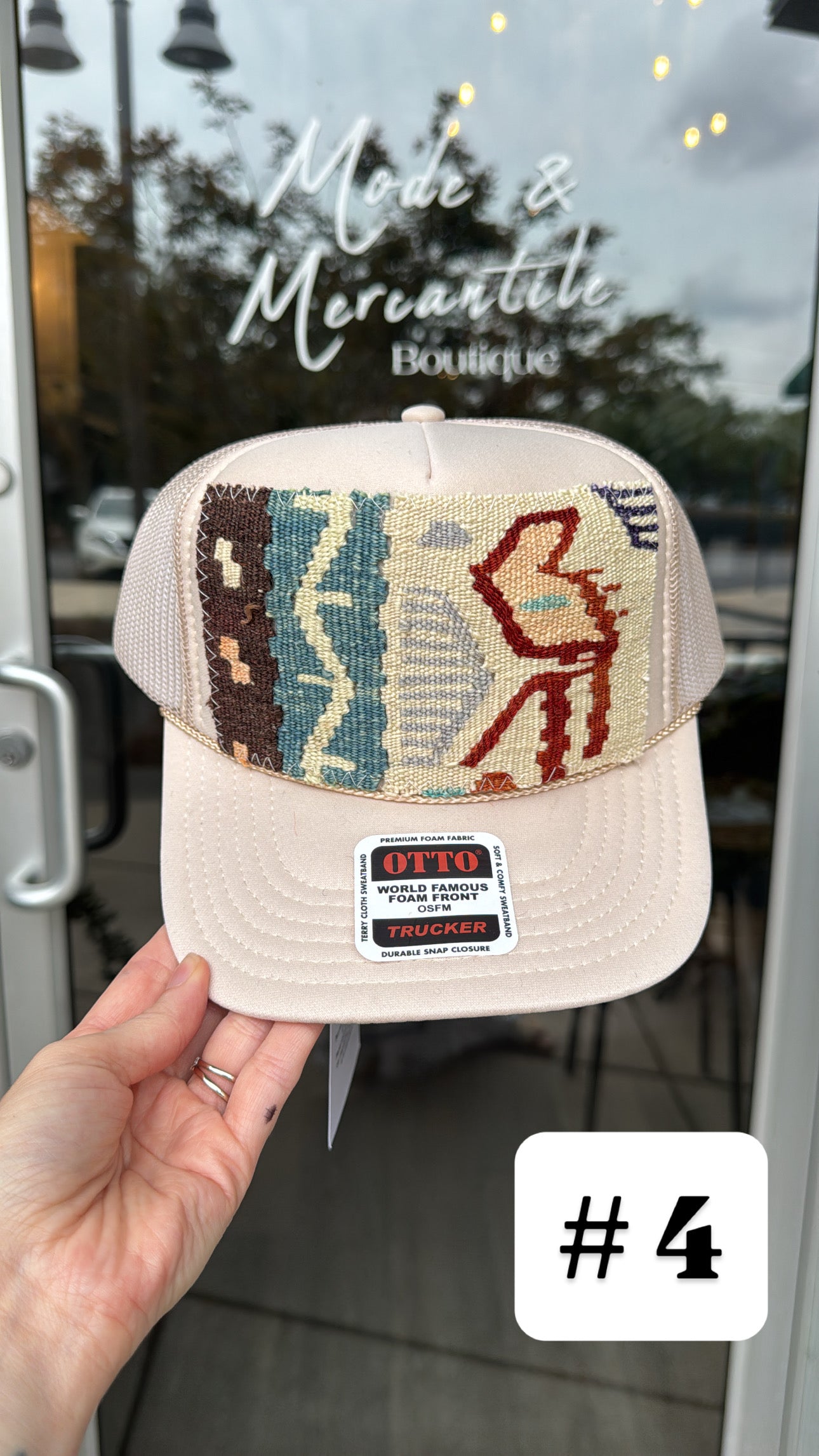 Sand Orijinal Kilim Patch Trucker Hat