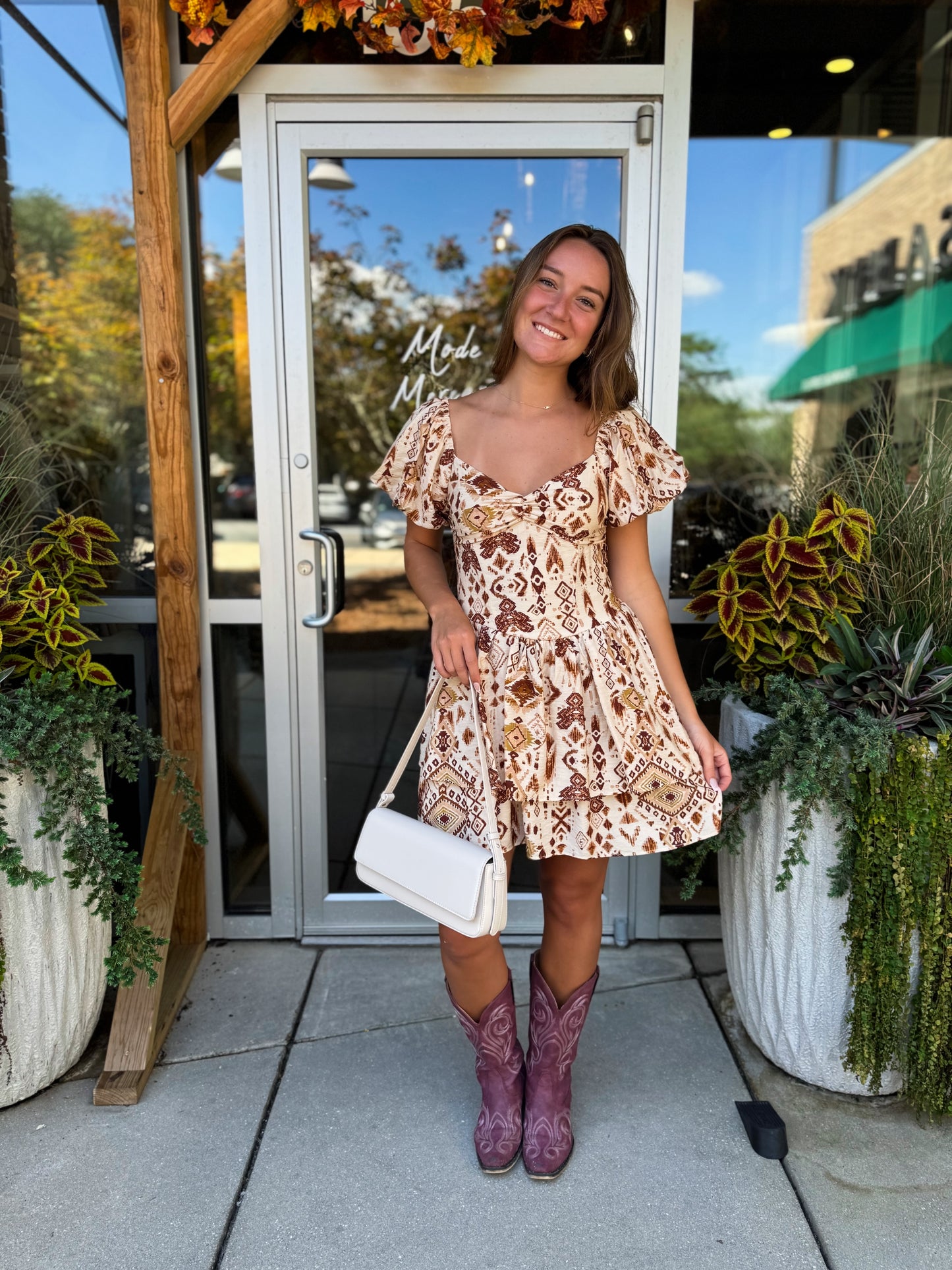 Aztec Sweetheart Dress
