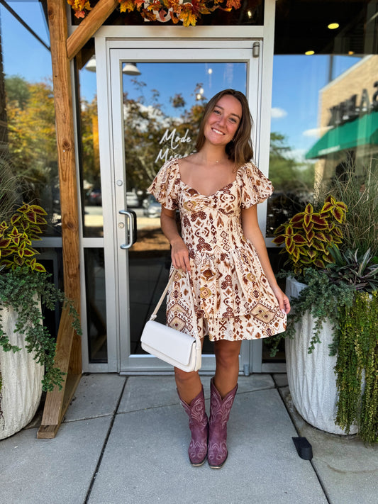 Aztec Sweetheart Dress