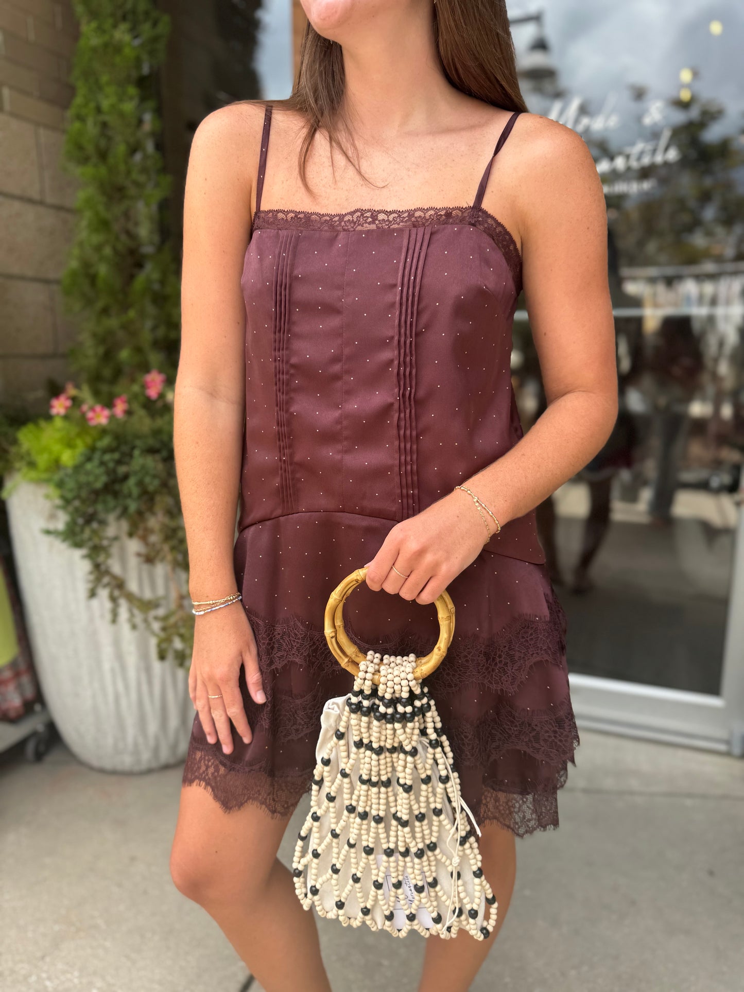 Brown Polka Dot Dress