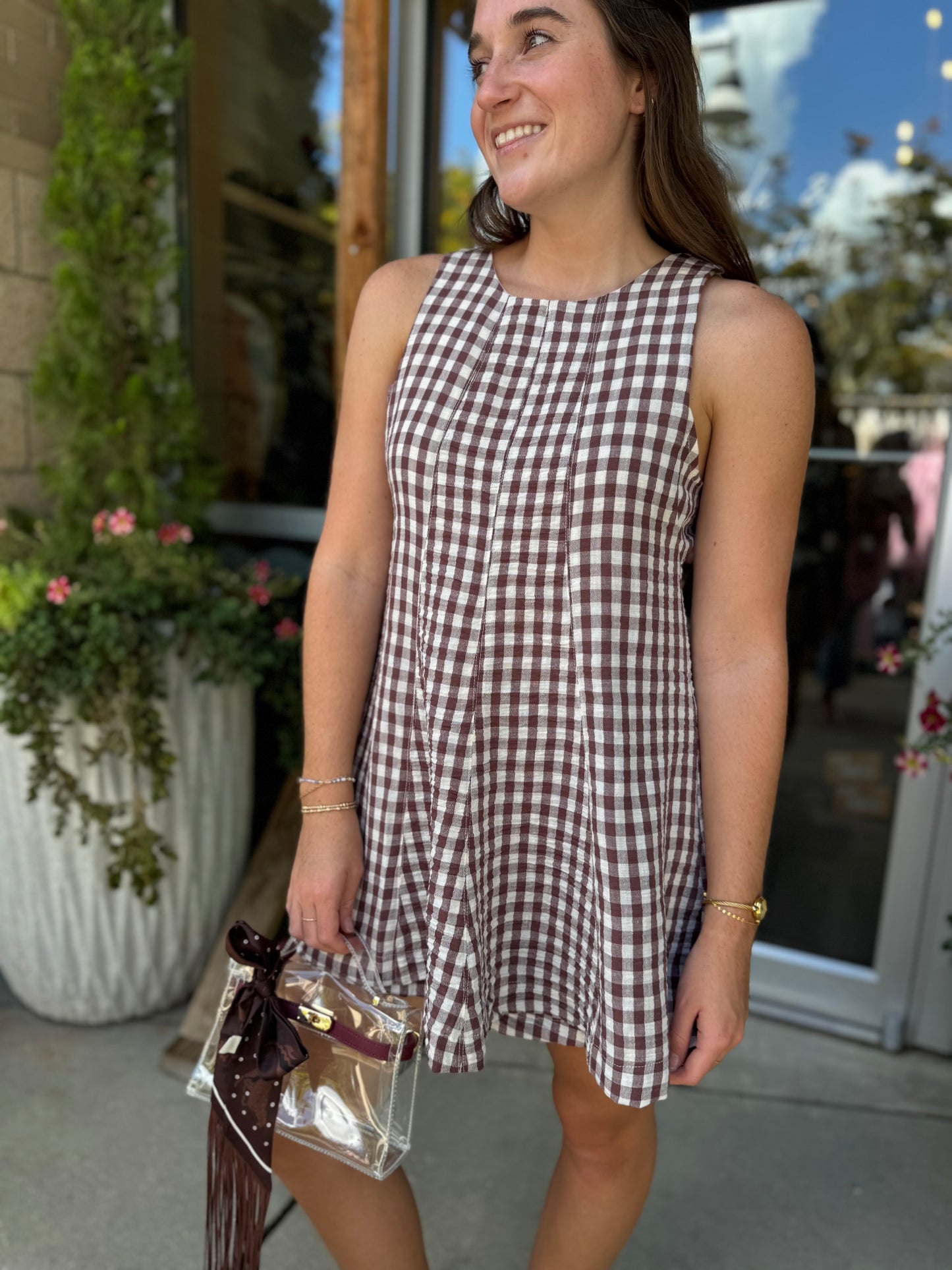 Gingham Romper