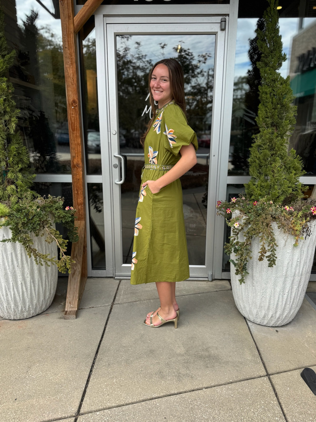 Floral Midi With Tie