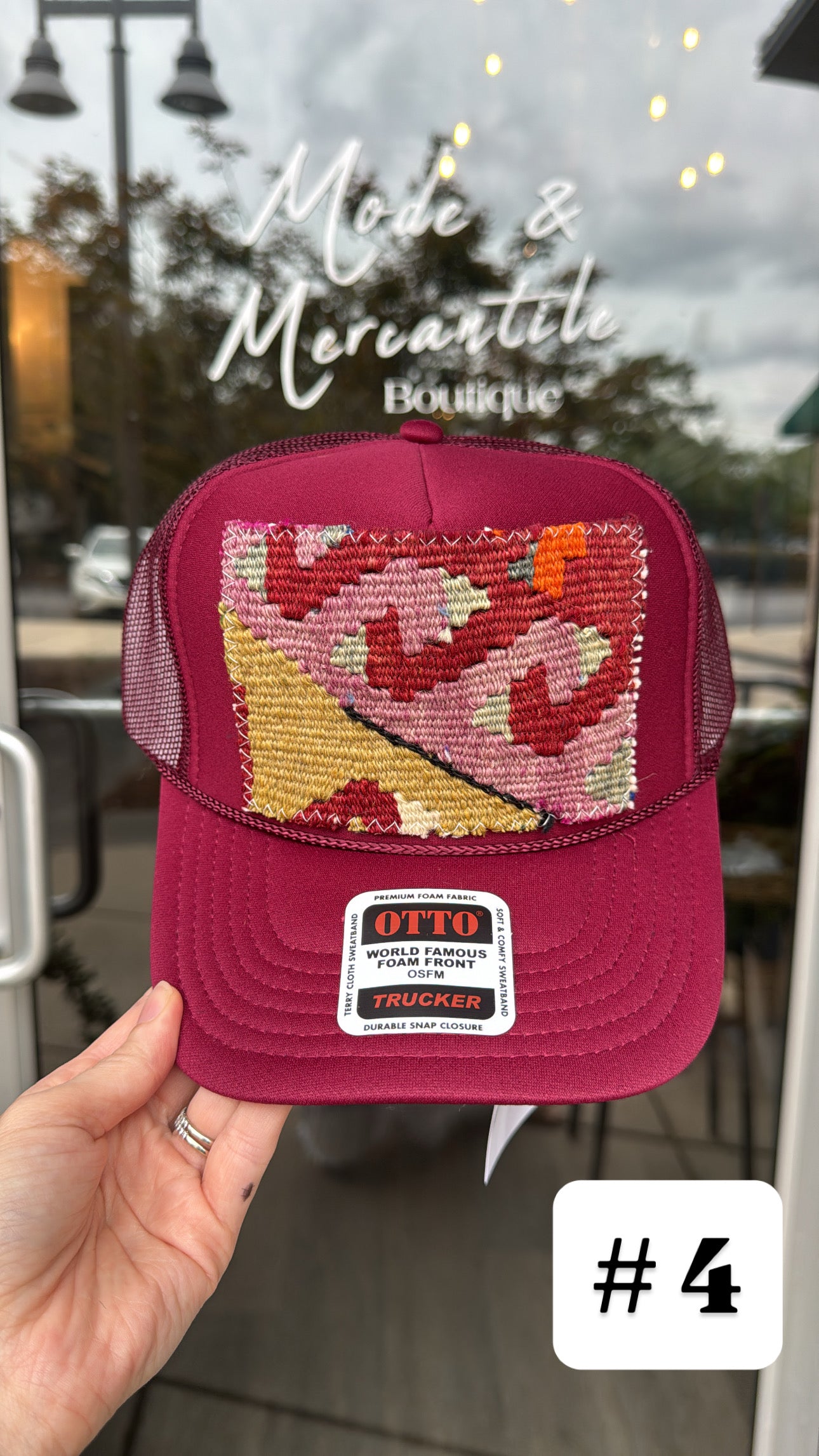 Garnet Orijinal Kilim Patch Trucker Hat