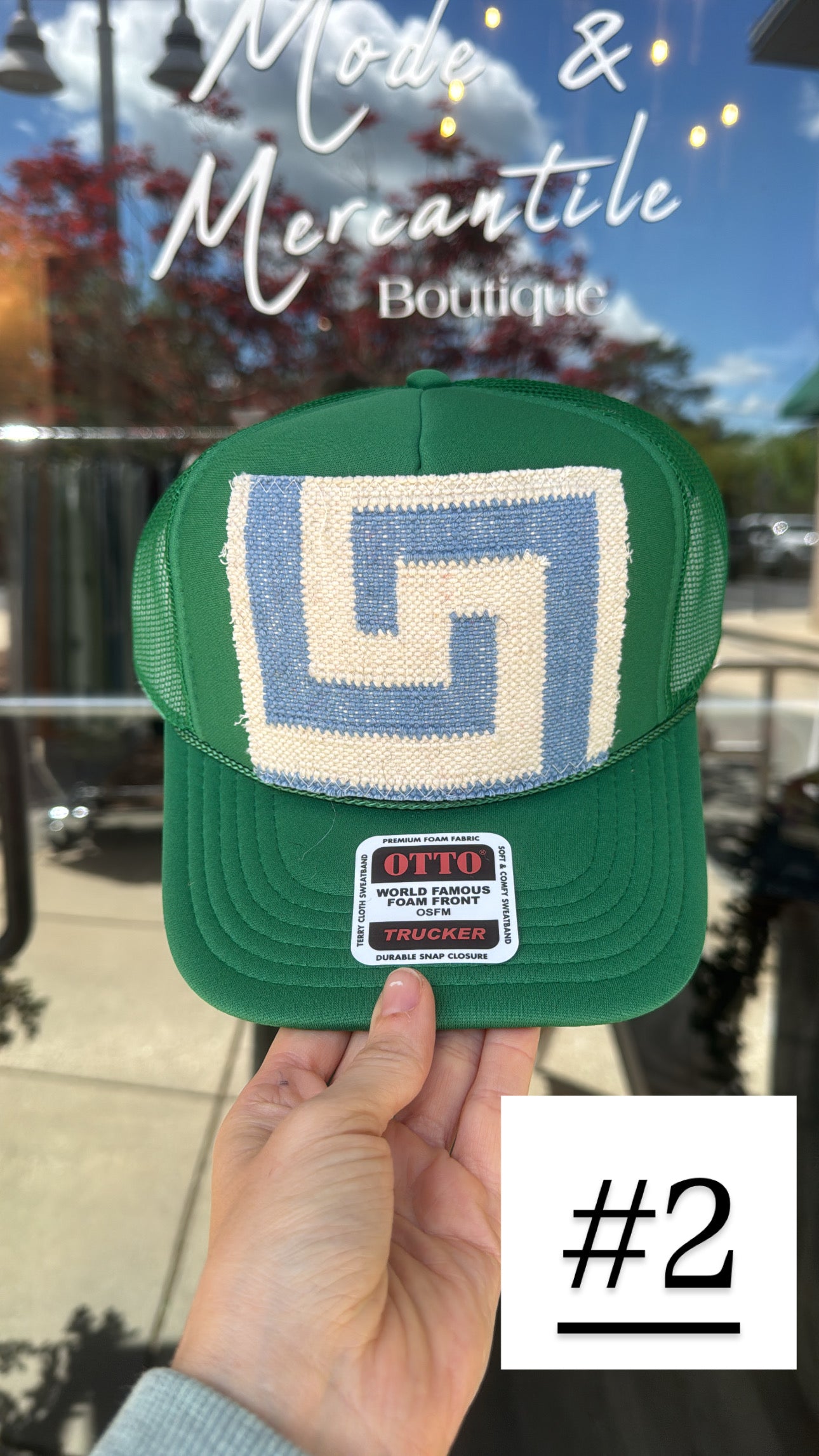 Kelly Green Orijinal Kilim Patch Trucker Hat