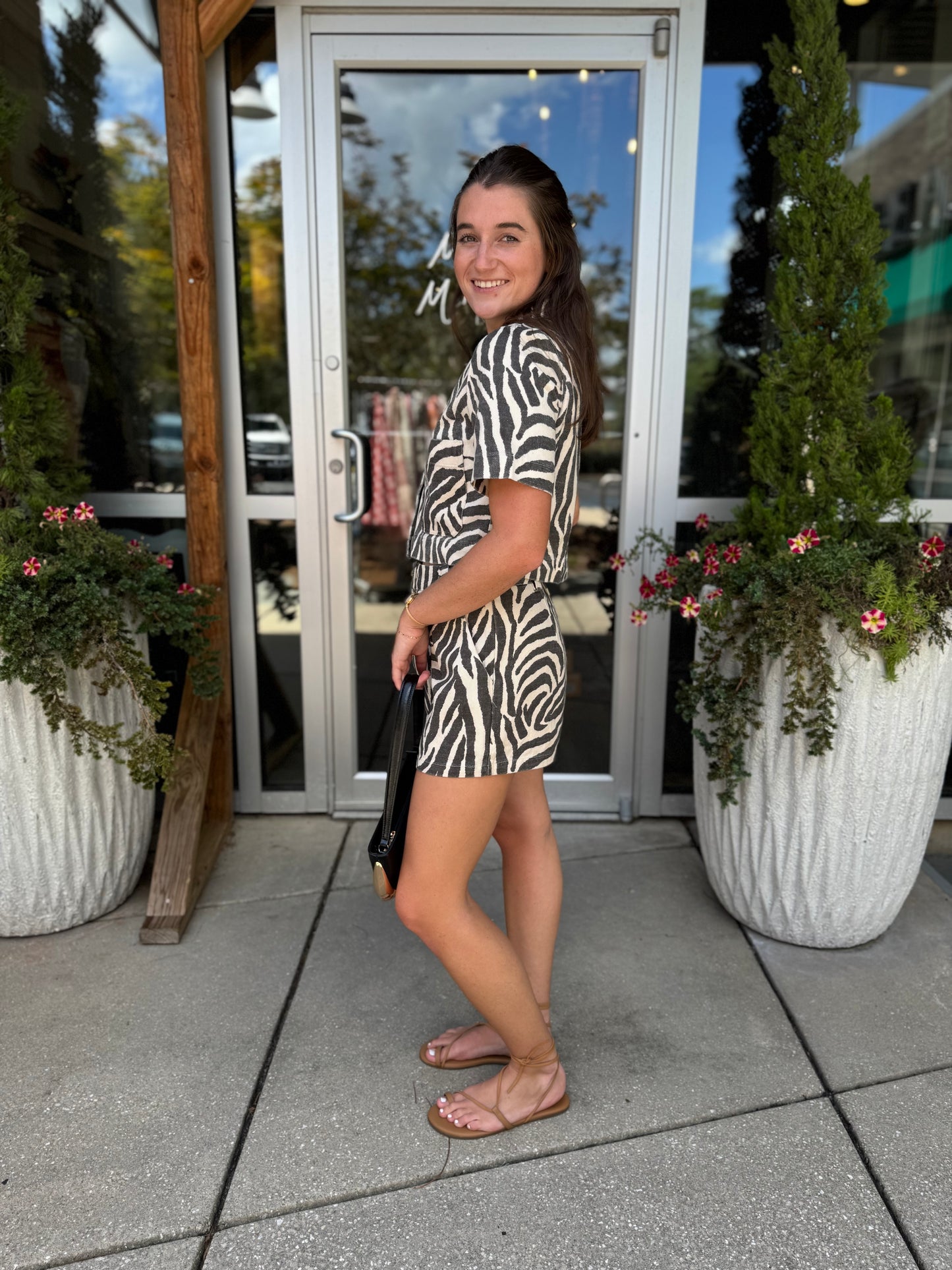 Zebra Shorts Set
