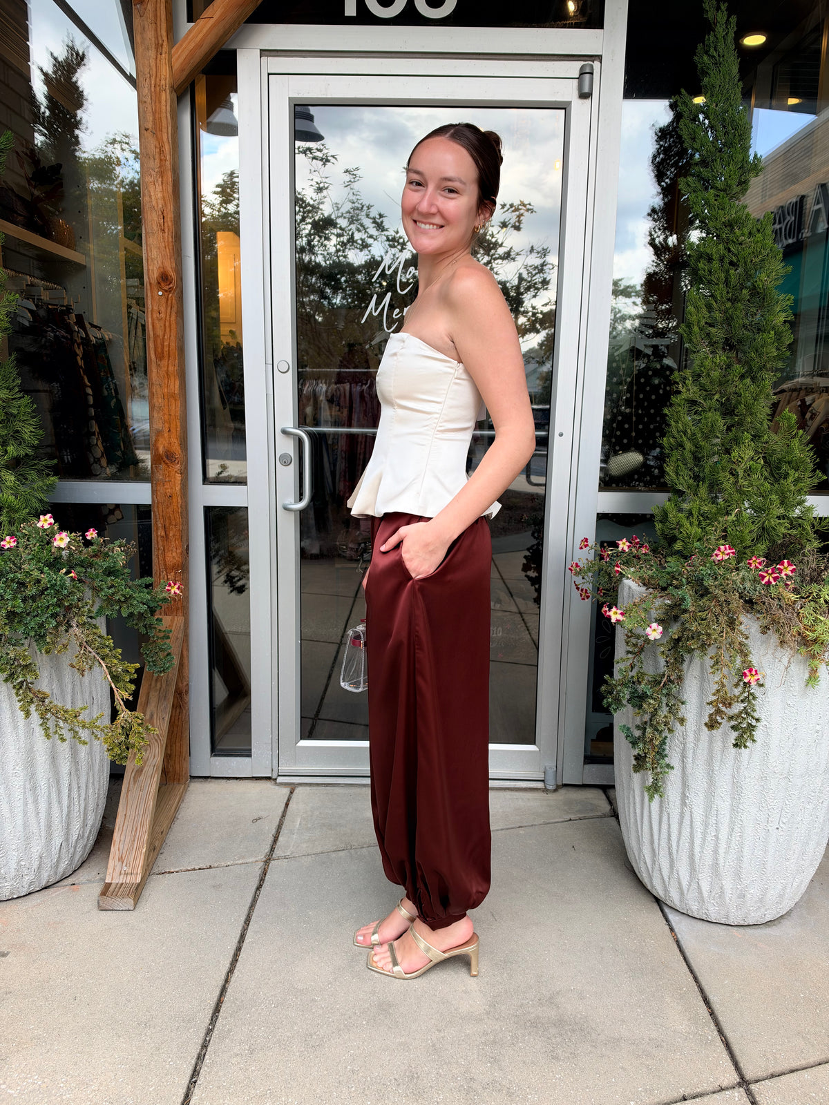 Satin Tube Top