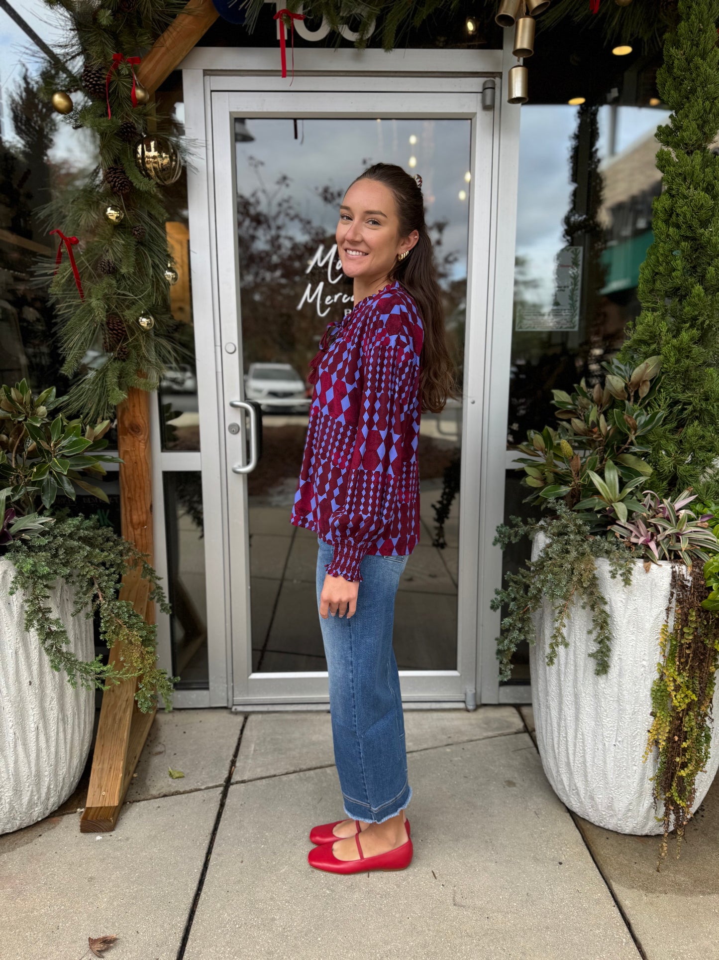 Ramsay Abstract Blouse