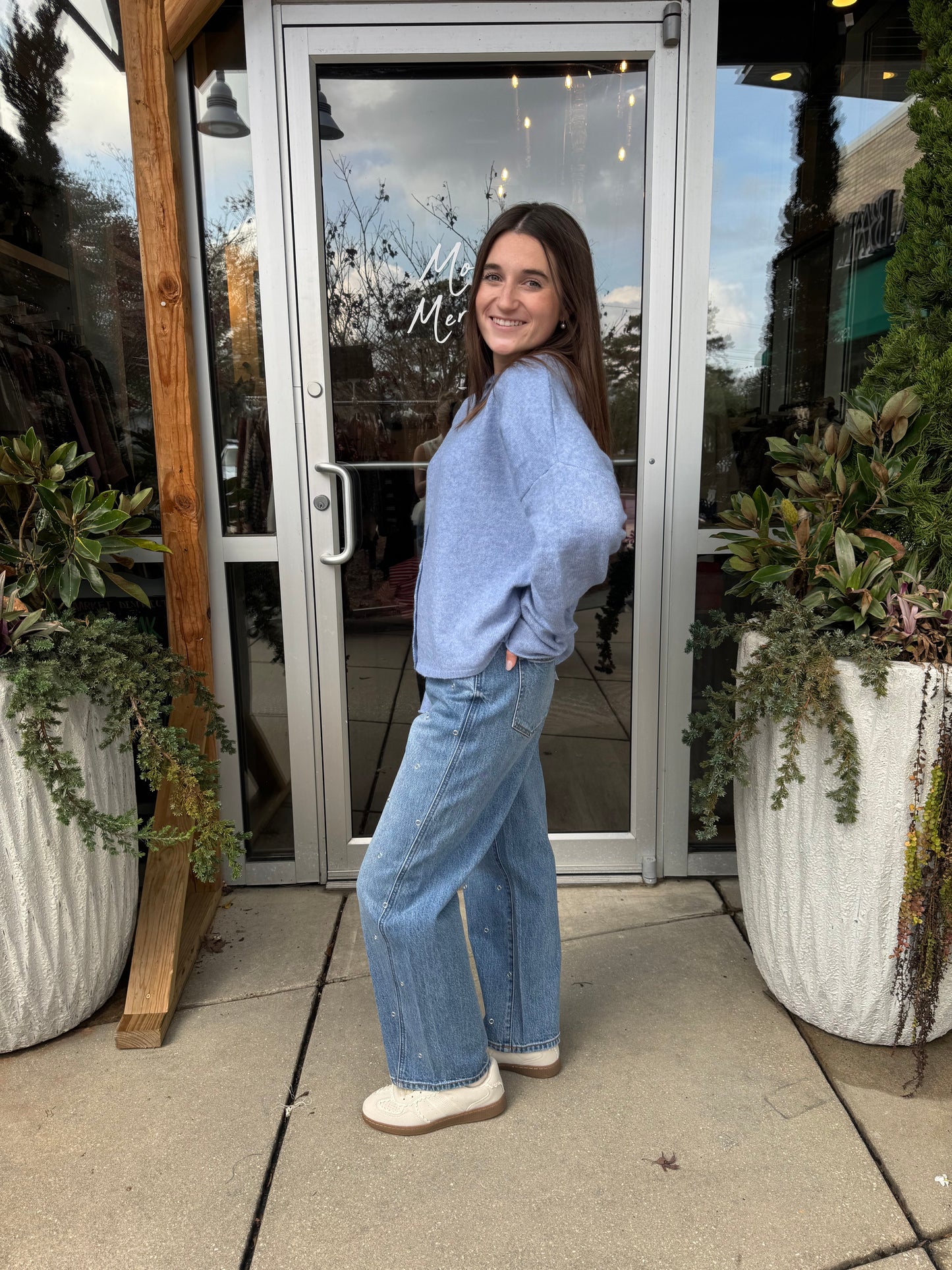 Cornflower Blue Harper Cardigan