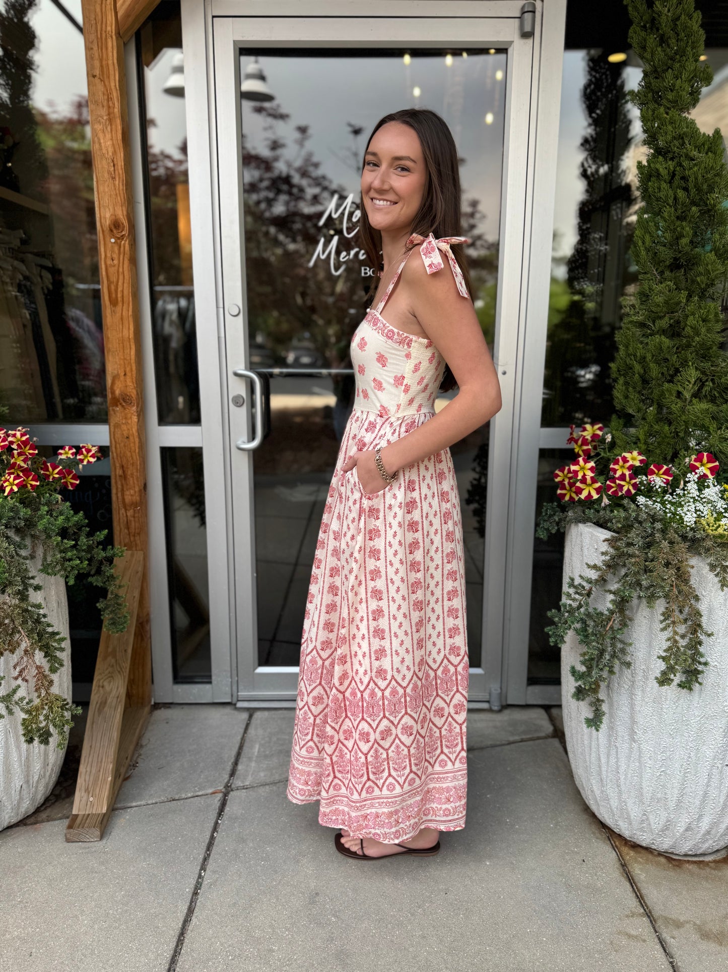 Pink Santa Barbara Maxi Dress