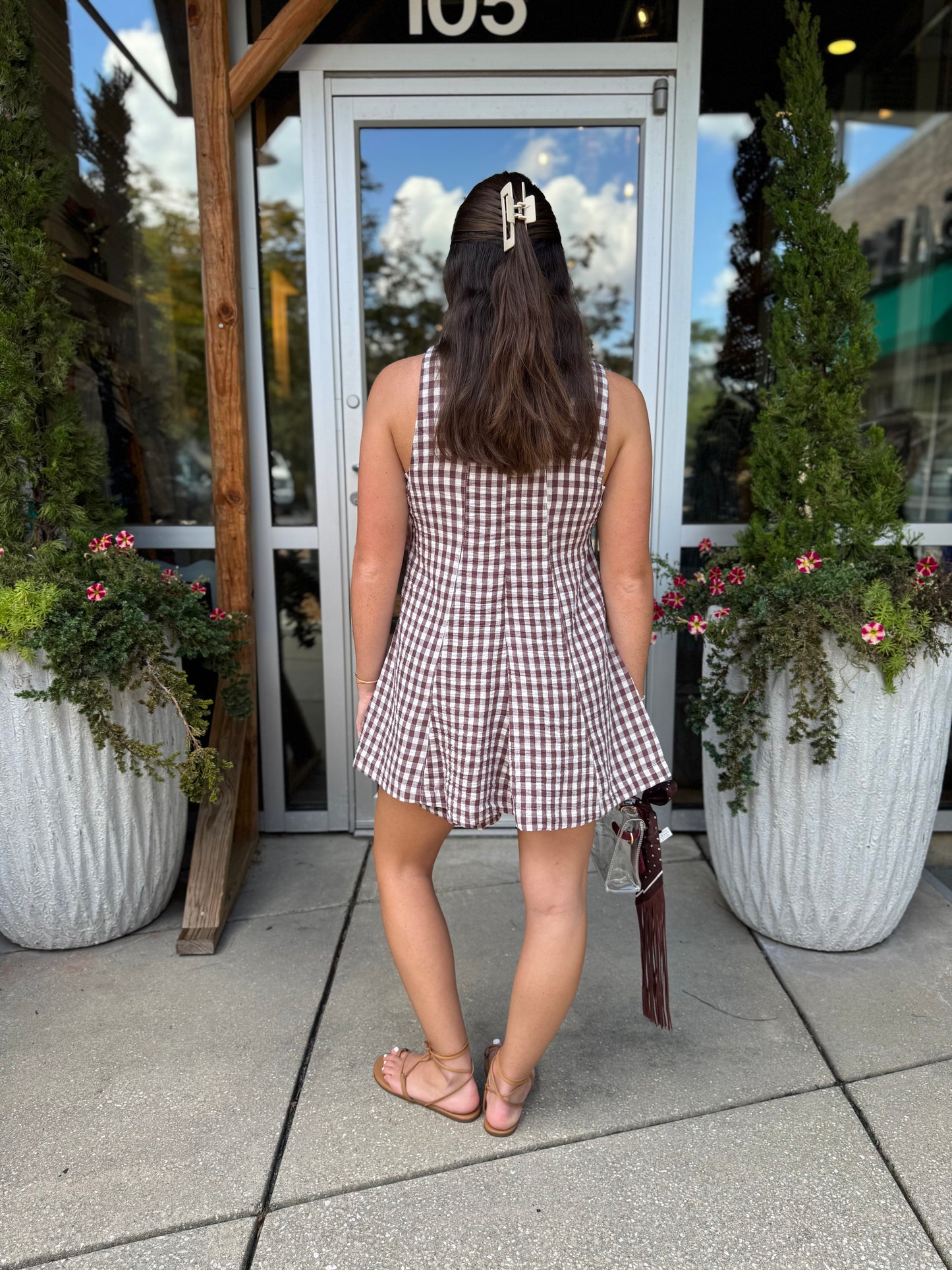 Gingham Romper