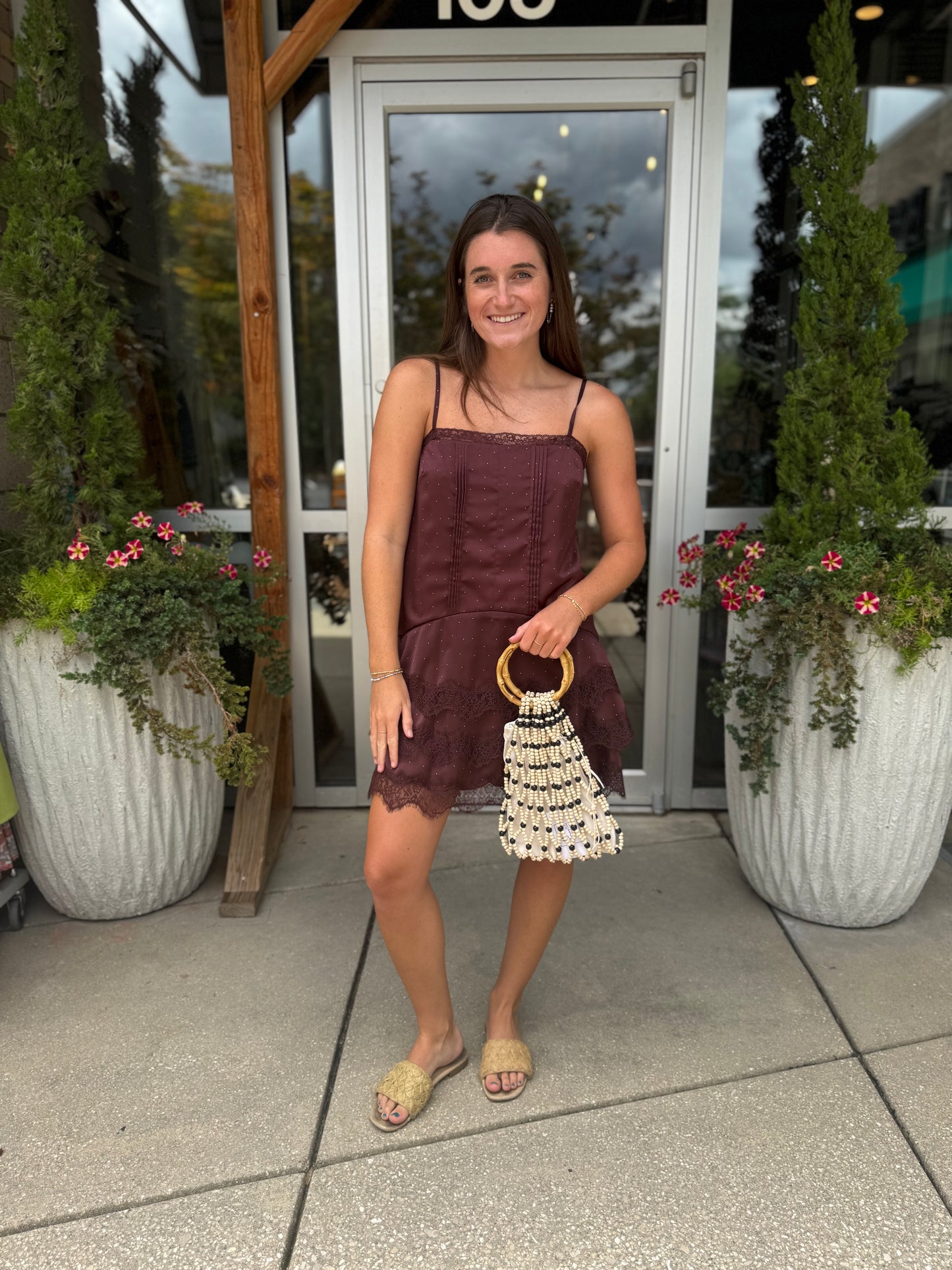 Brown Polka Dot Dress