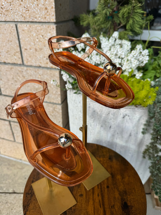 Gold Detail Jelly Sandal