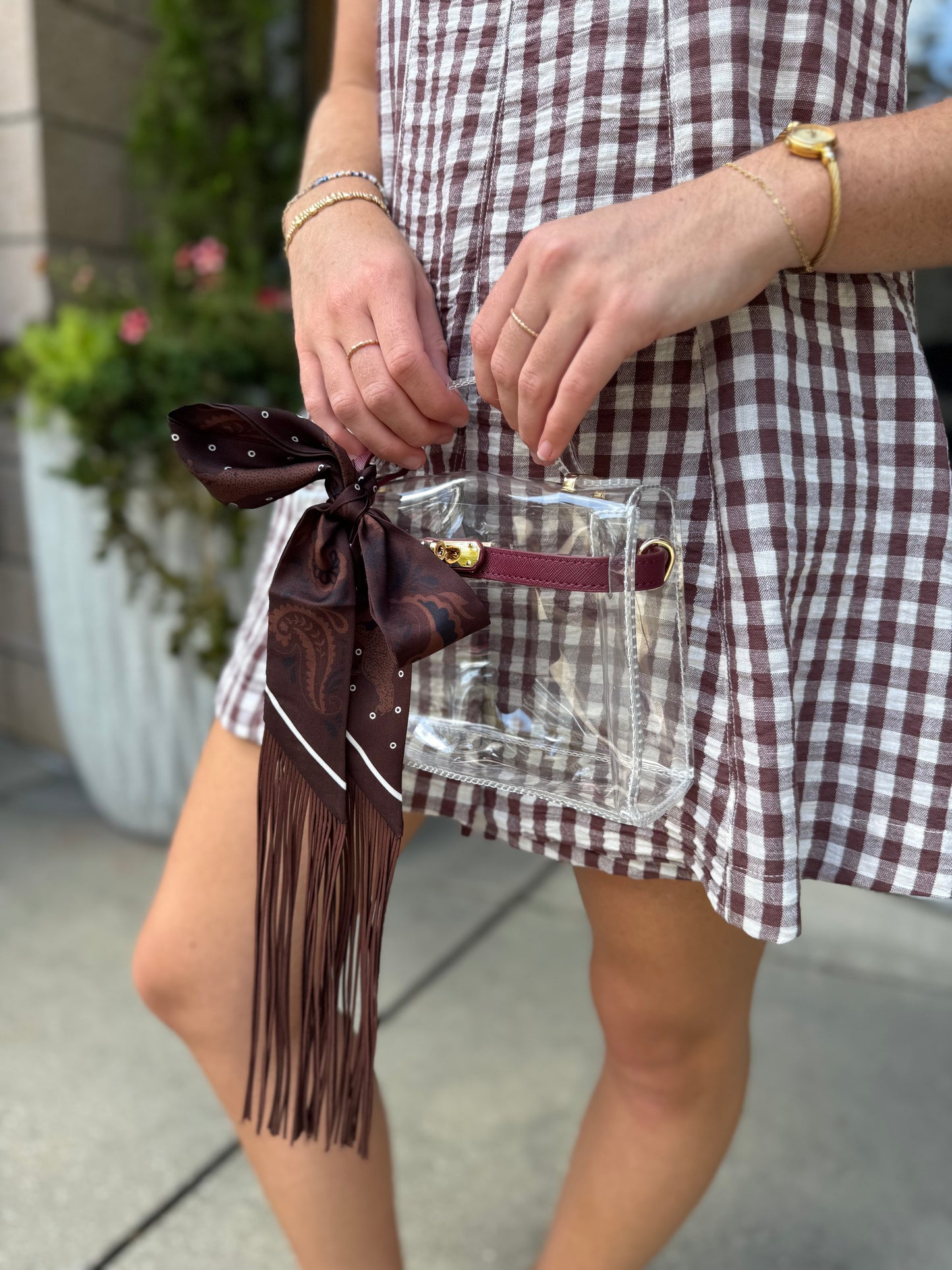 Gingham Romper