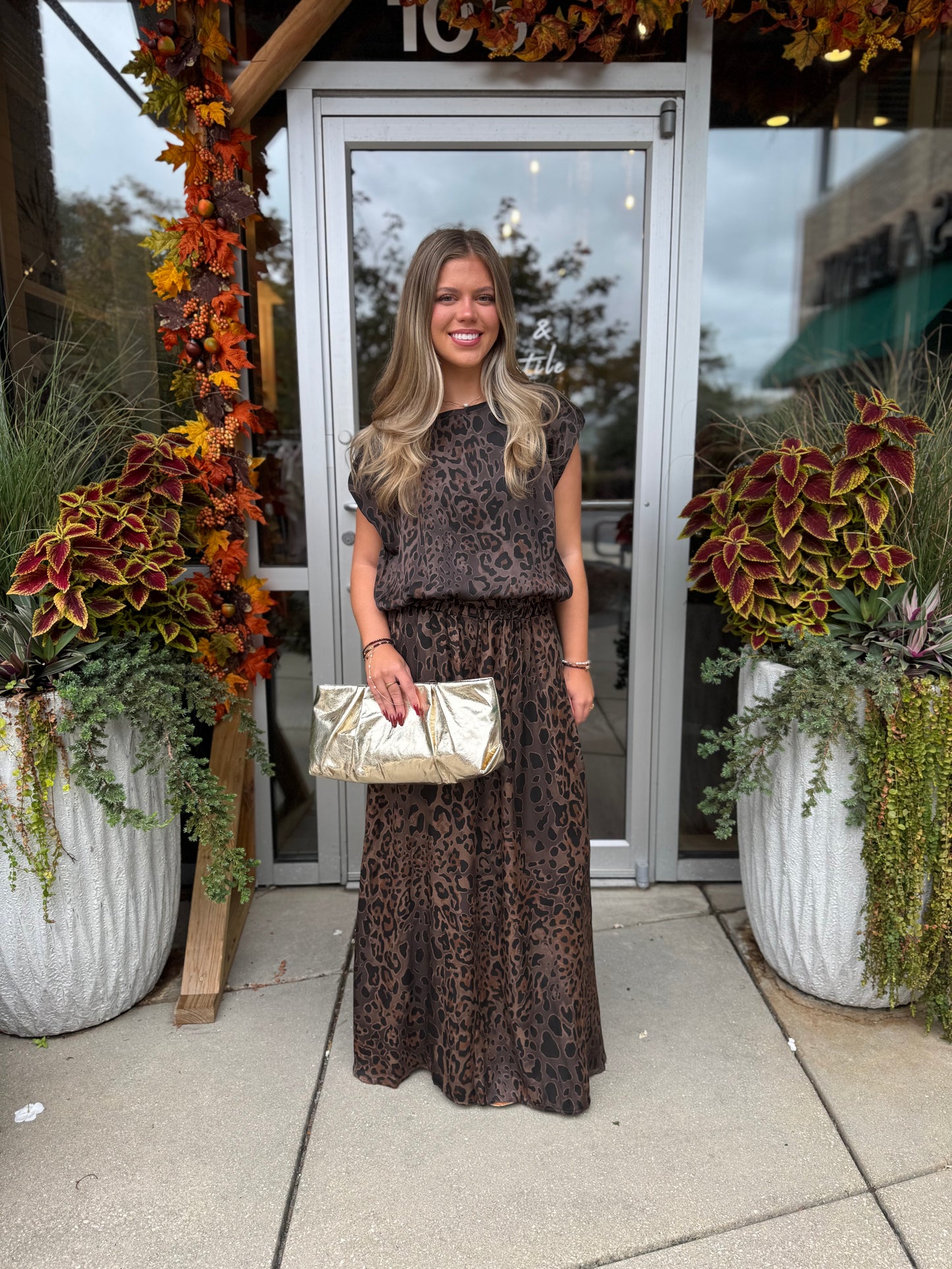 Chocolate Leopard Skirt