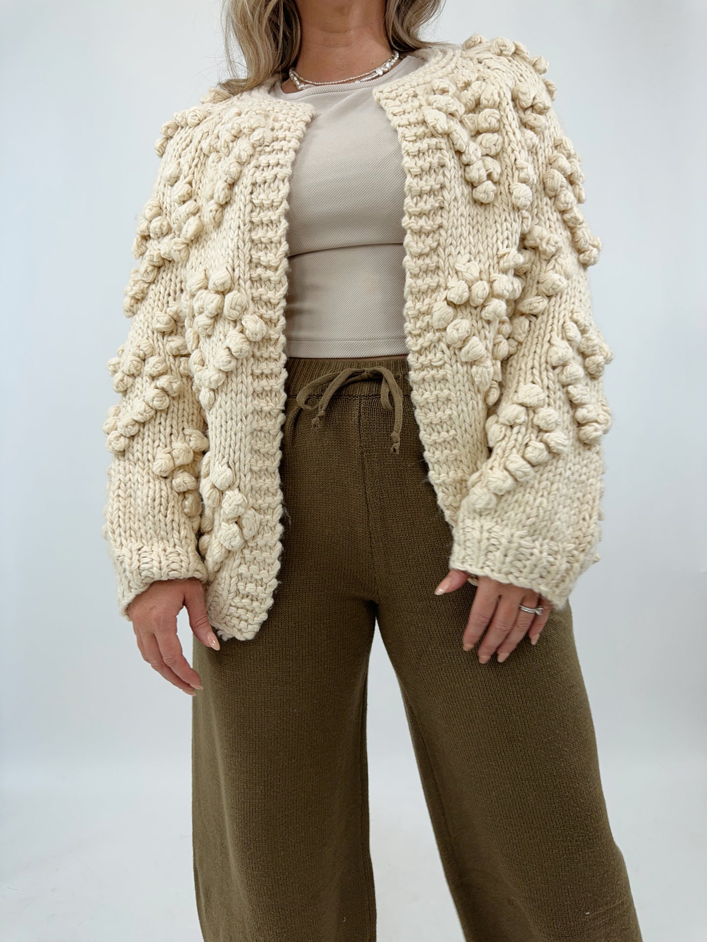 Pom Pom Cardigan