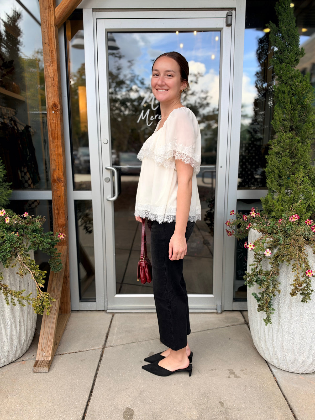 Ivory Lace Blouse
