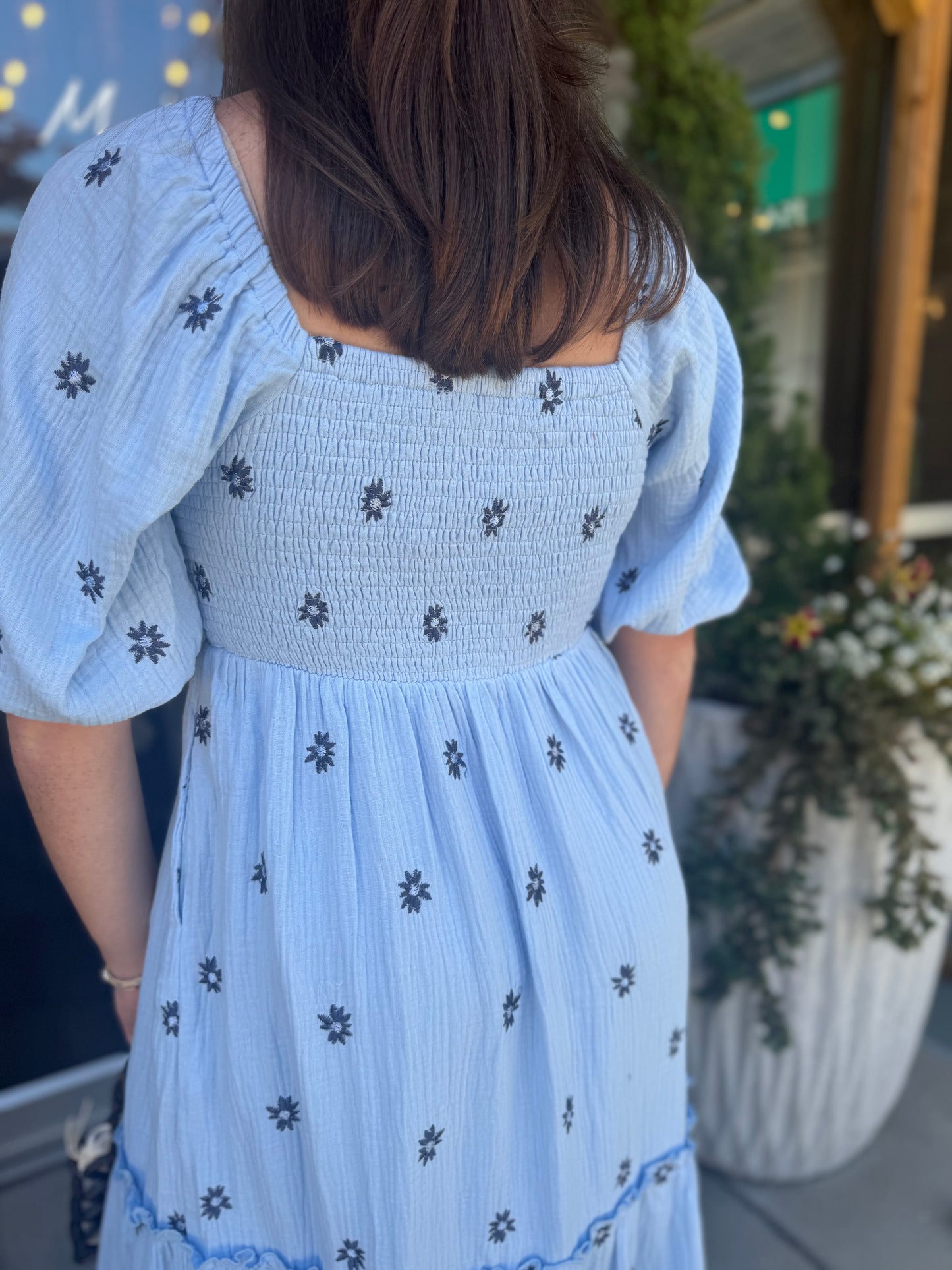 Floral Embroidered Maxi Dress